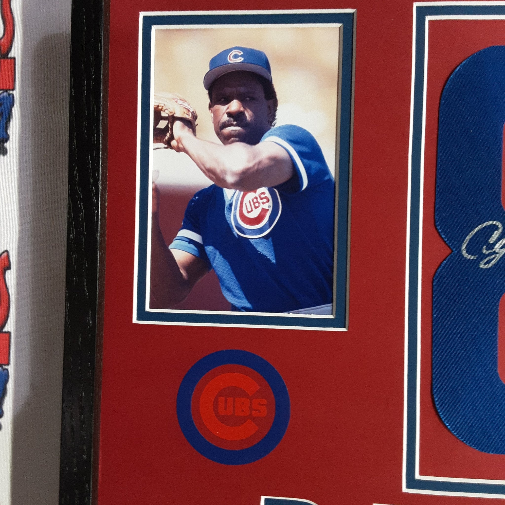 Andre Dawson Authentic Signed Framed Jersey Number Autographed JSA
