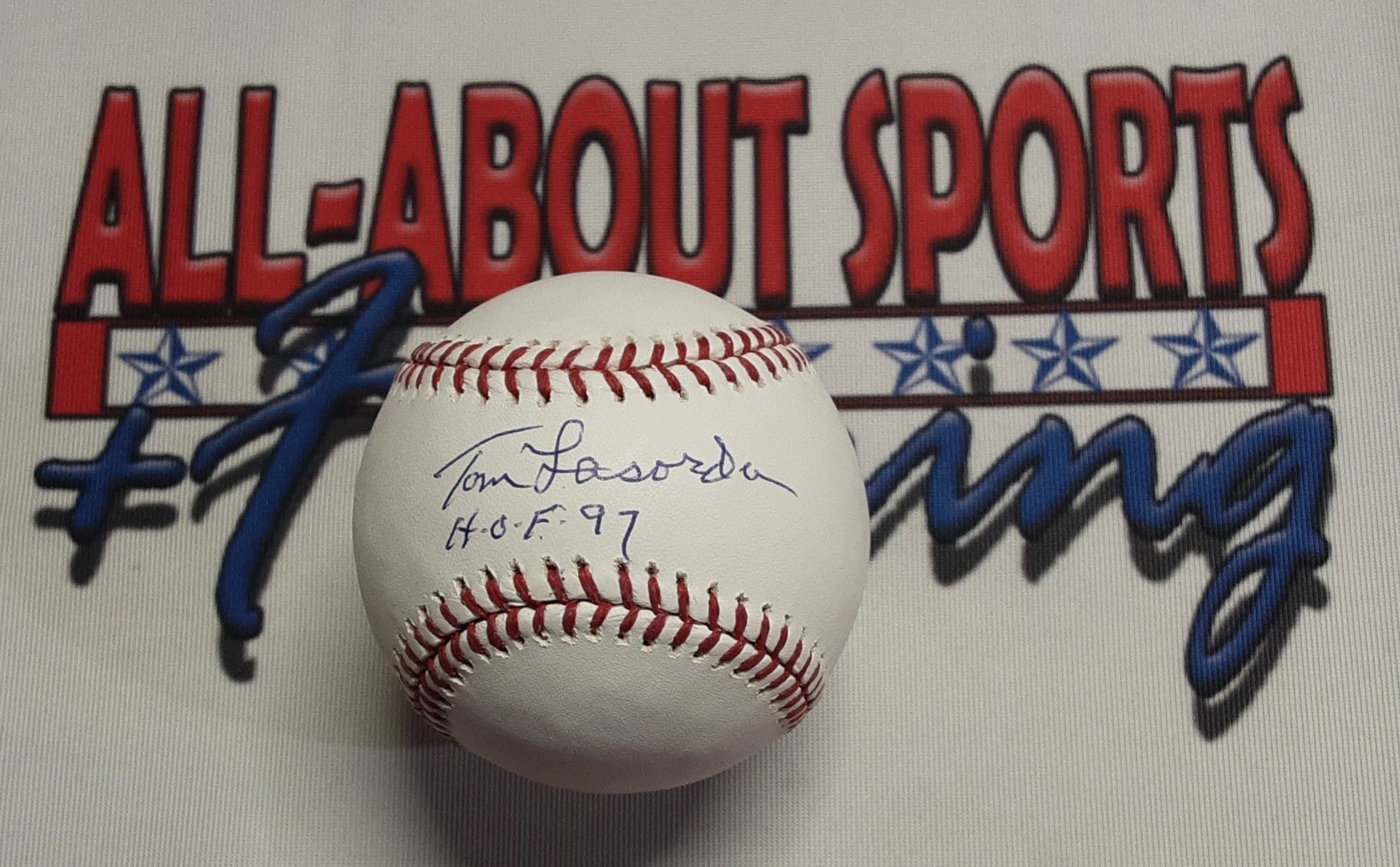 Tommy Lasorda Authentic Signed Baseball w Inscription Autographed JSA