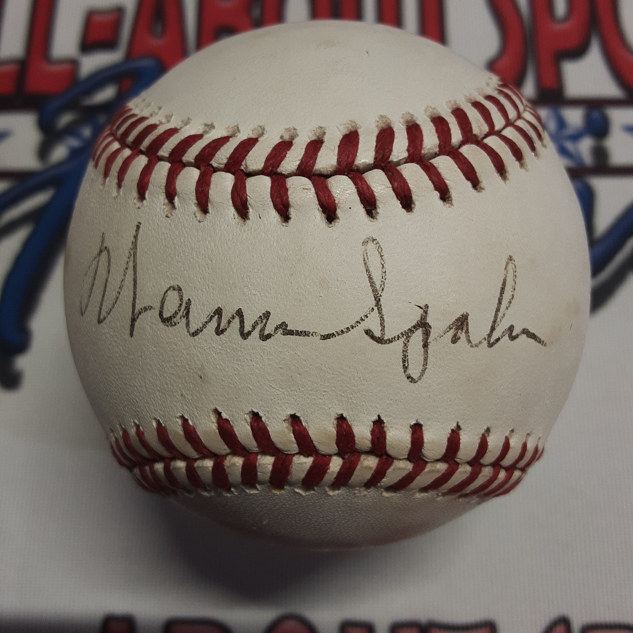 Warren Spahn Authentic Signed Baseball Autographed JSA.
