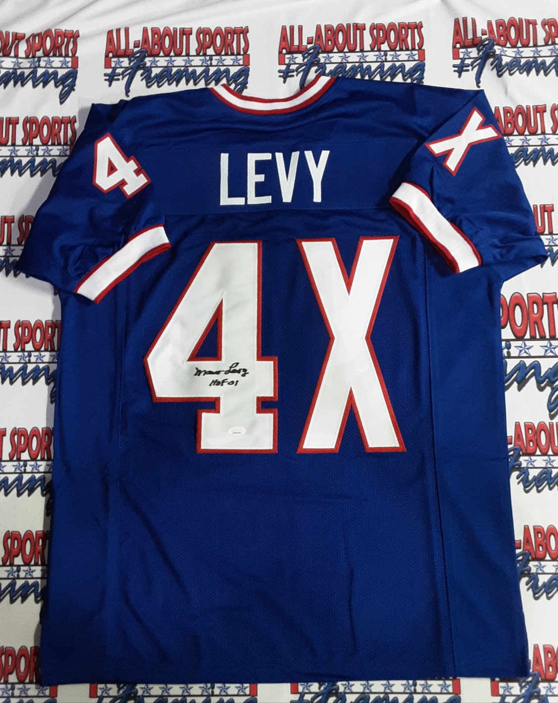 Marv Levy Authentic Signed Pro Style Jersey Autographed JSA