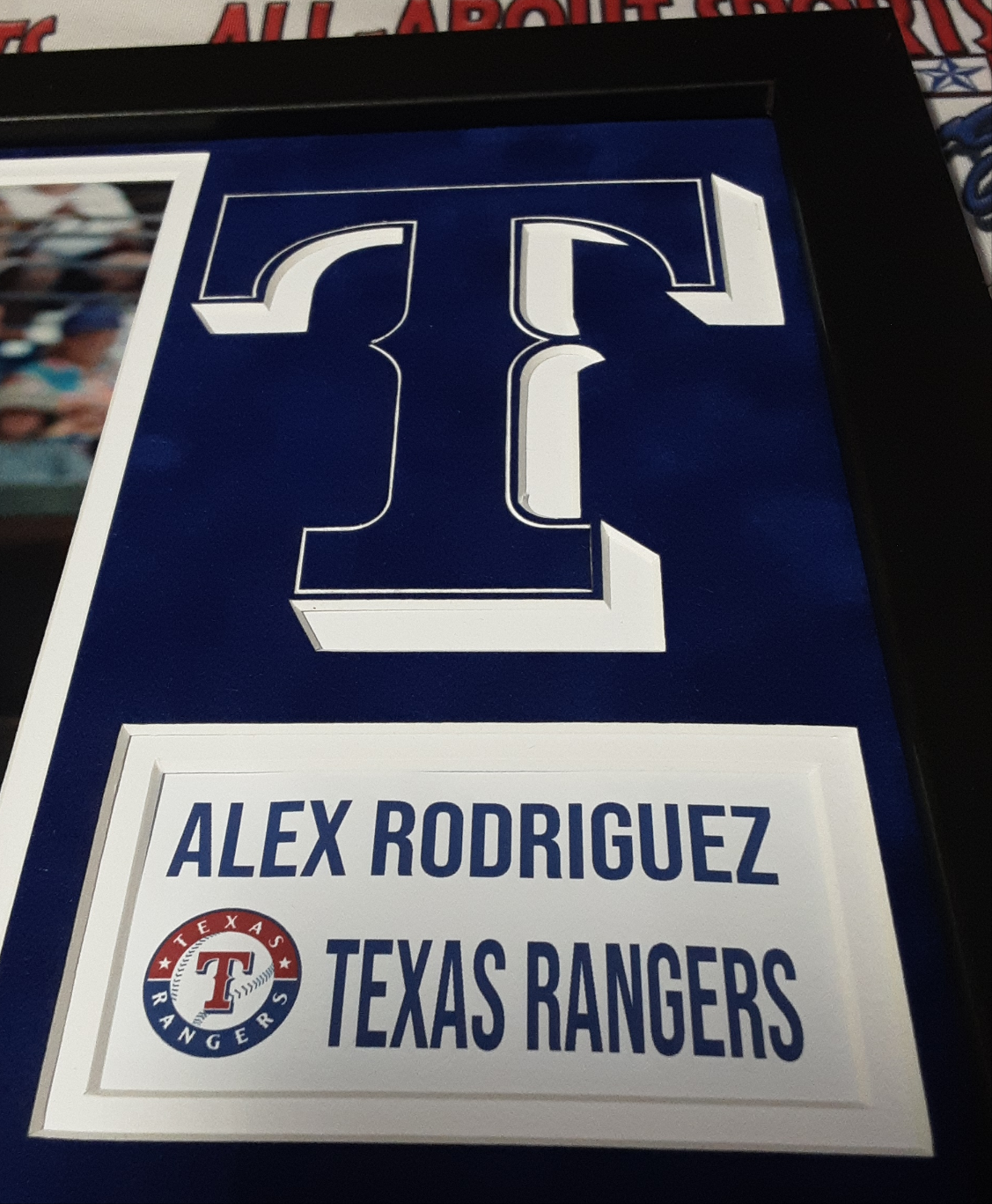 Alex Rodriguez Signed Framed 8x10 Photo Autographed PSA