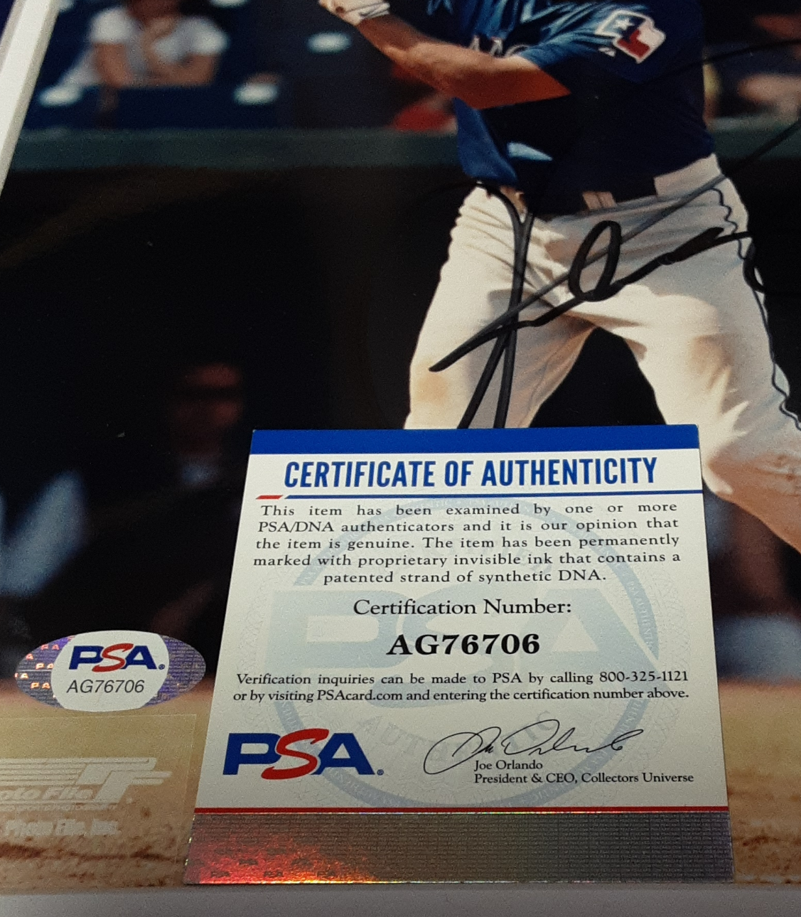 Alex Rodriguez Authentic Signed Framed 8x10 Photo Autographed PSA