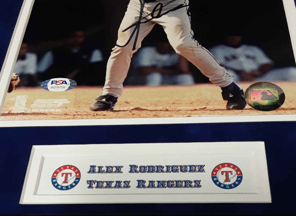 Alex Rodriguez Authentic Signed Framed 8x10 Photo Autographed PSA