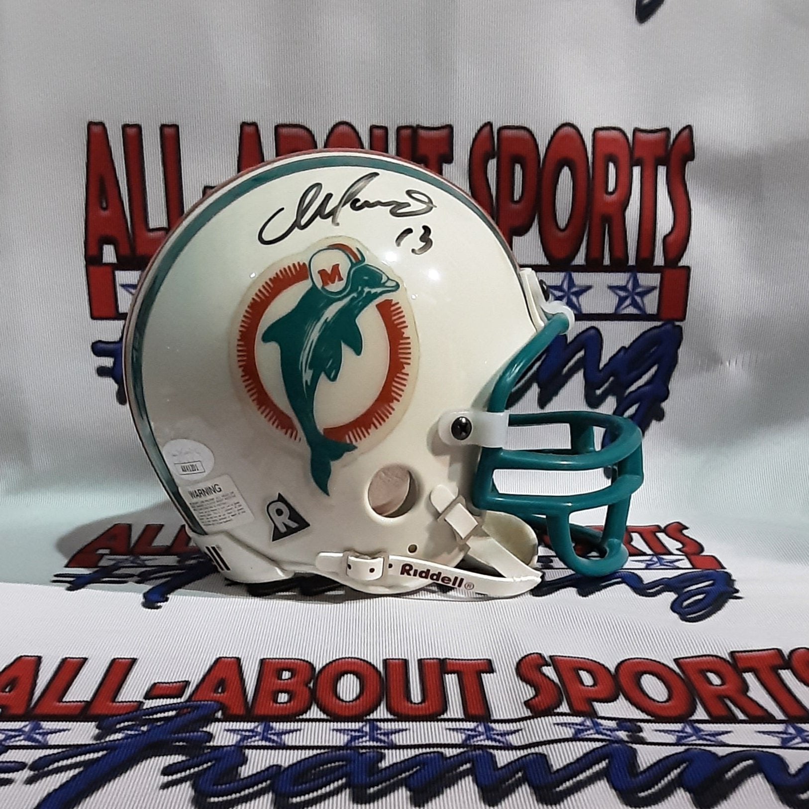 Dan Marino Authentic Signed Autographed Mini Helmet JSA- R2