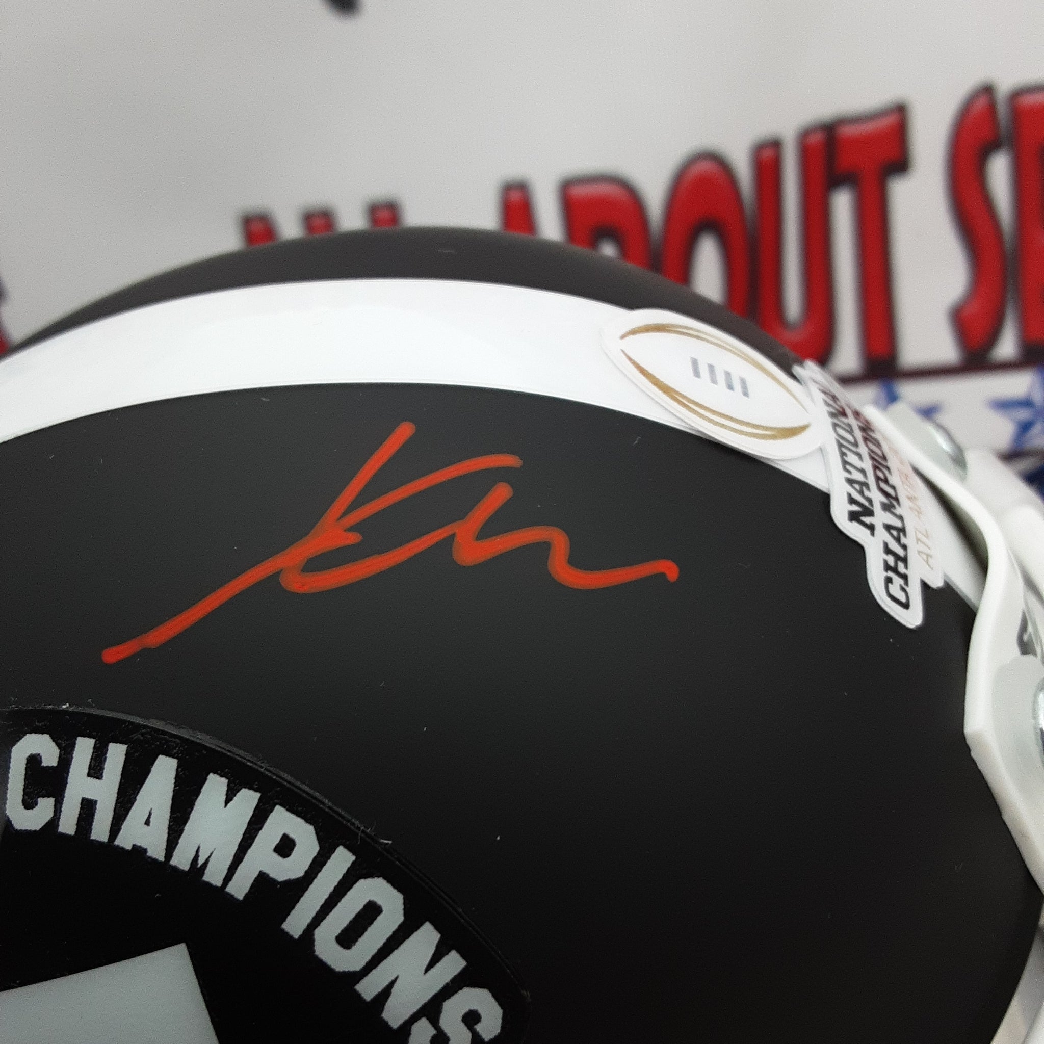 Xavier McKinney Authentic Signed Autographed Mini Helmet JSA