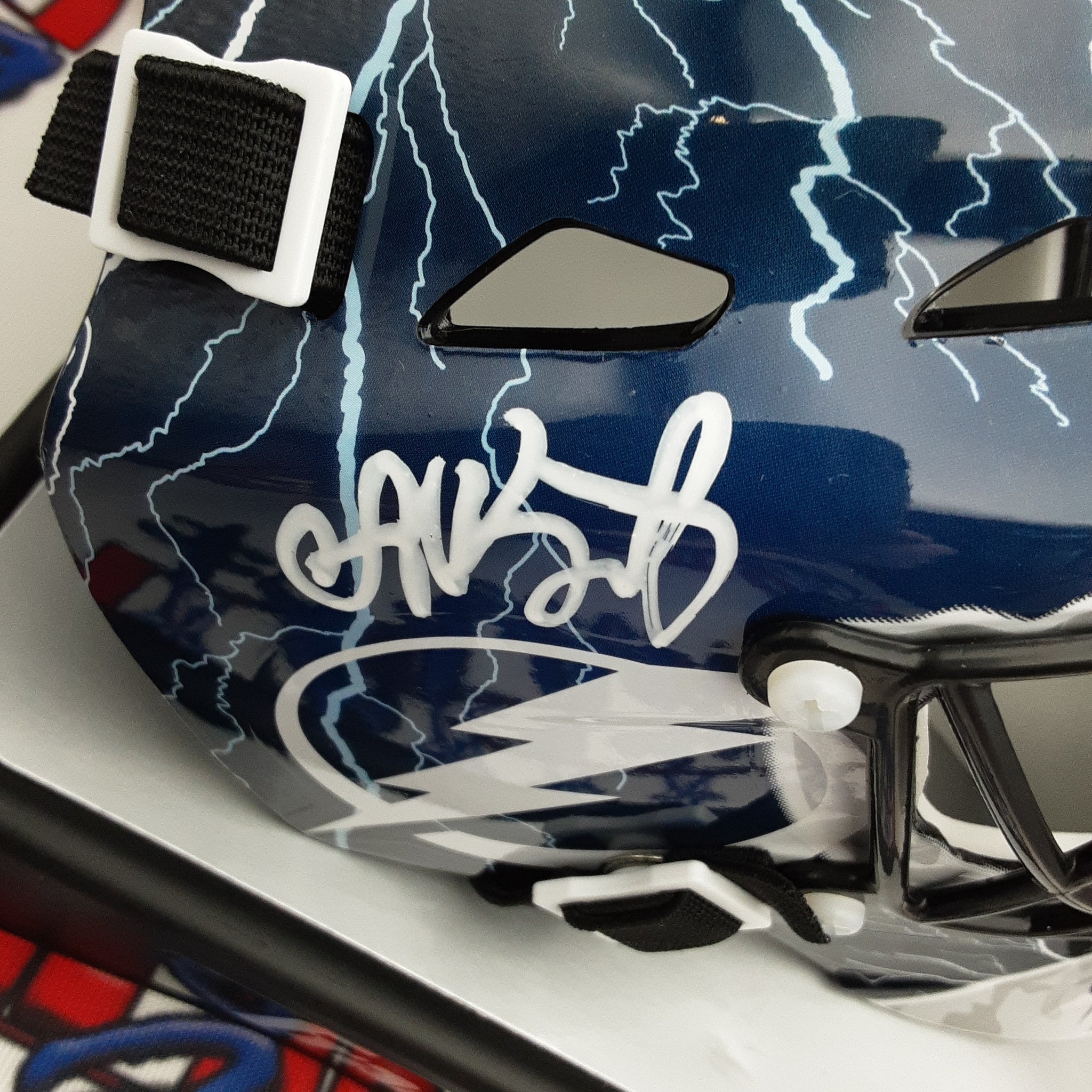 Andrei Vasilevskiy Authentic Signed autographed Mini Helmet JSA