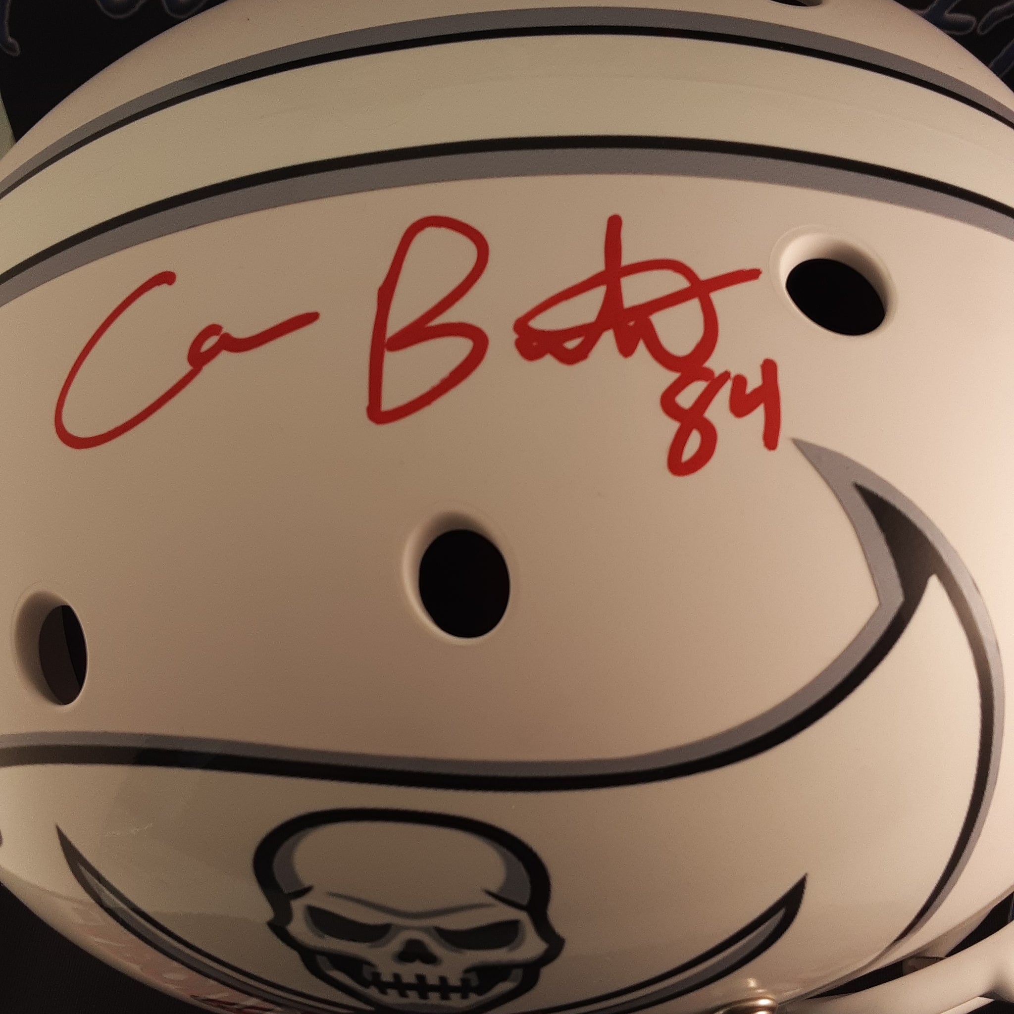 Cameron Brate Adam Humphries Authentic Signed Autographed Full-size Replica Helmet PSA