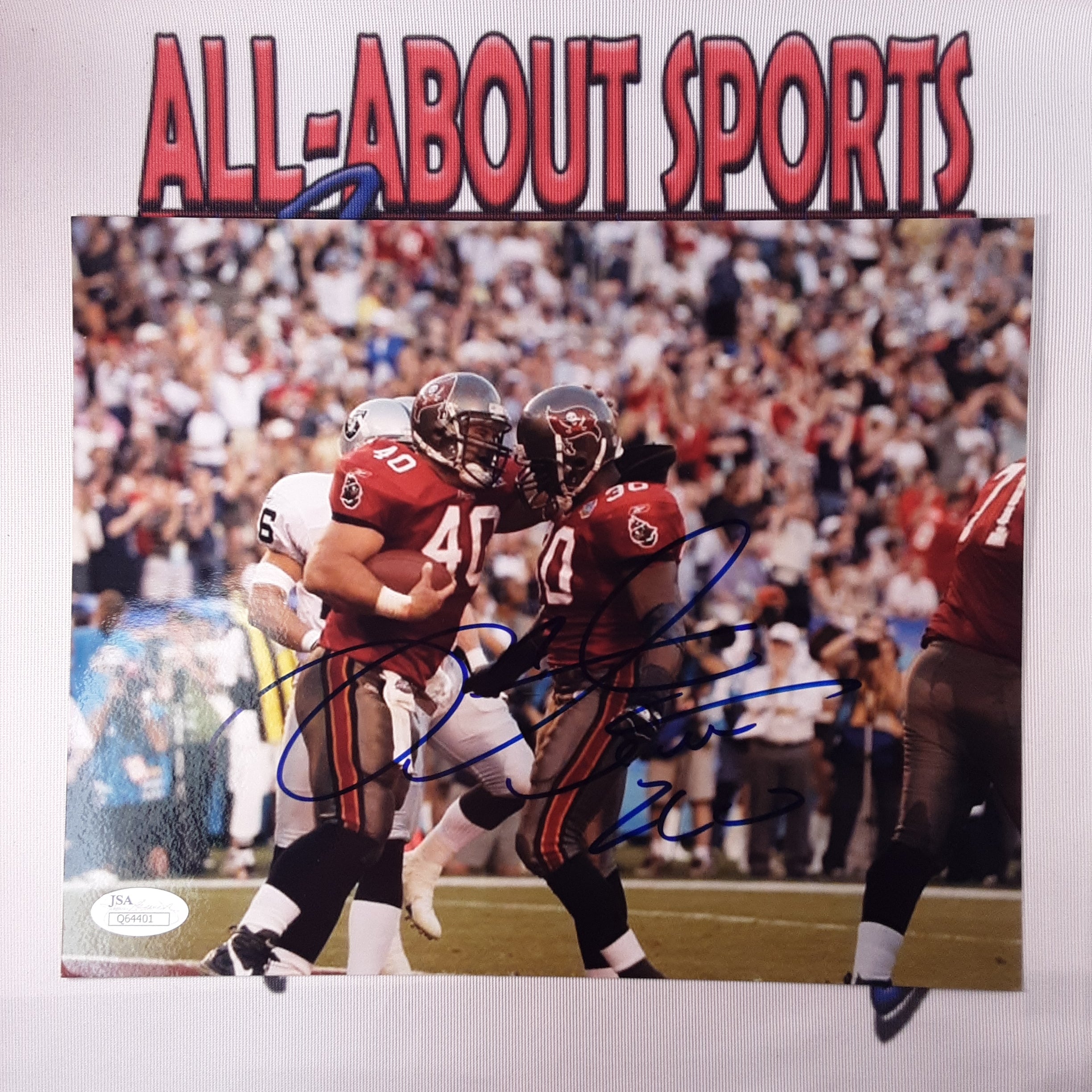 Mike Alstott Autographed Signed Framed Tampa Bay Buccaneers 