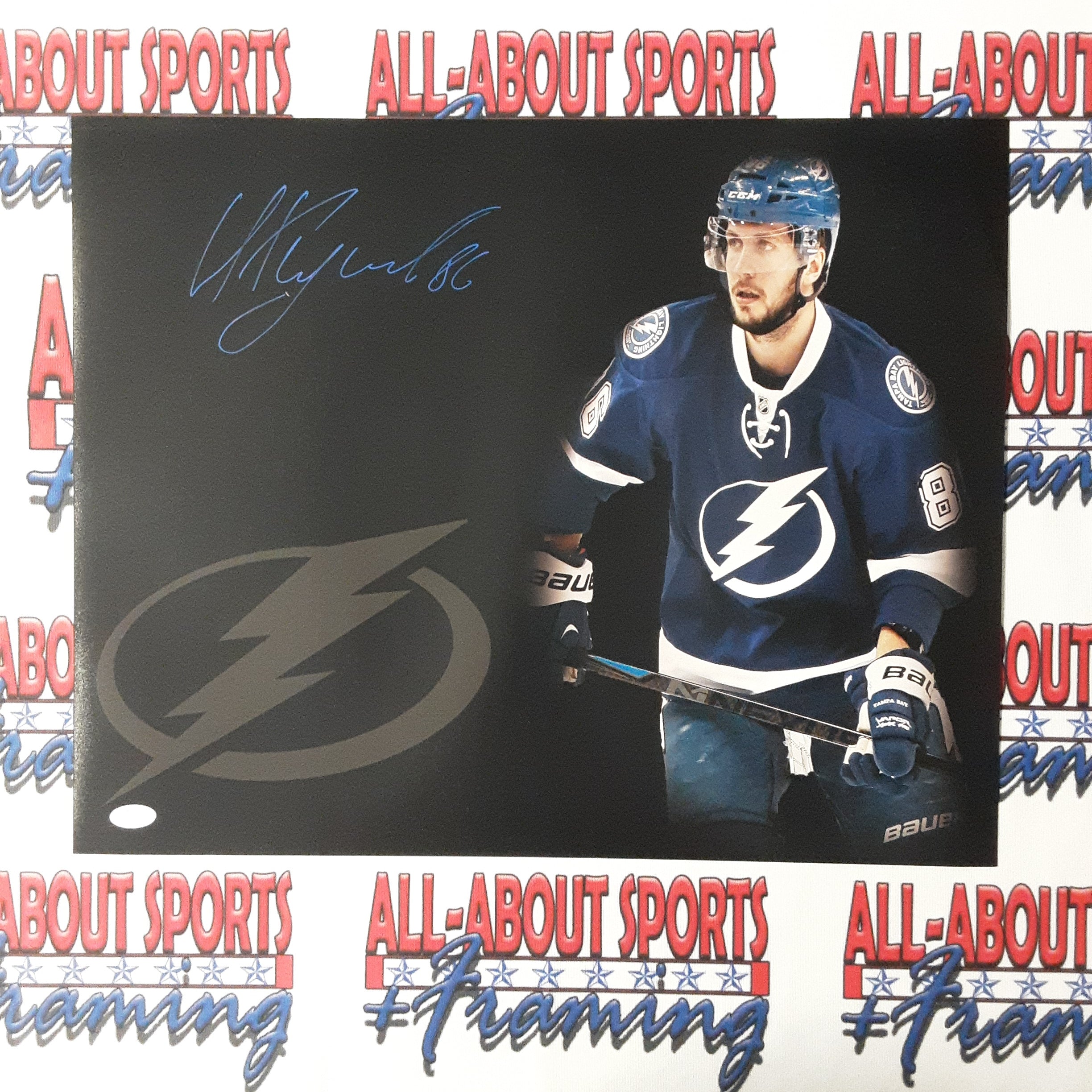 Nikita Kucherov Tampa Bay Lightning Autographed Signed Hockey 8x10 Photo