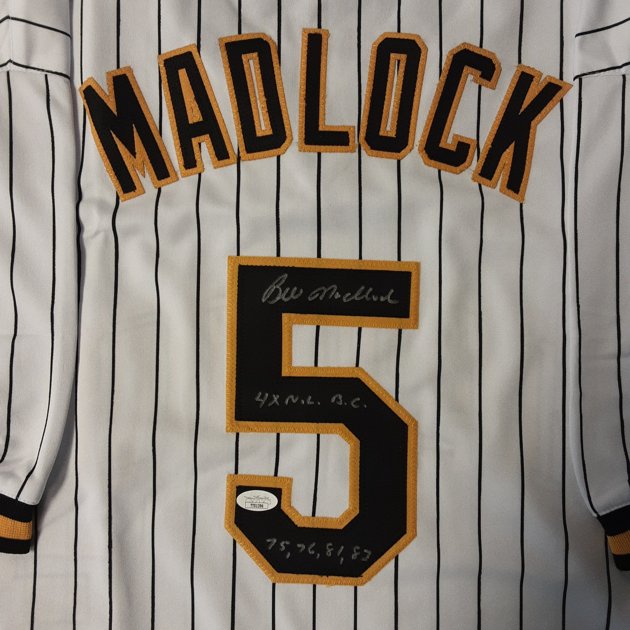 Bill Madlock Authentic Signed Pro Style Jersey Autographed with Inscription JSA-