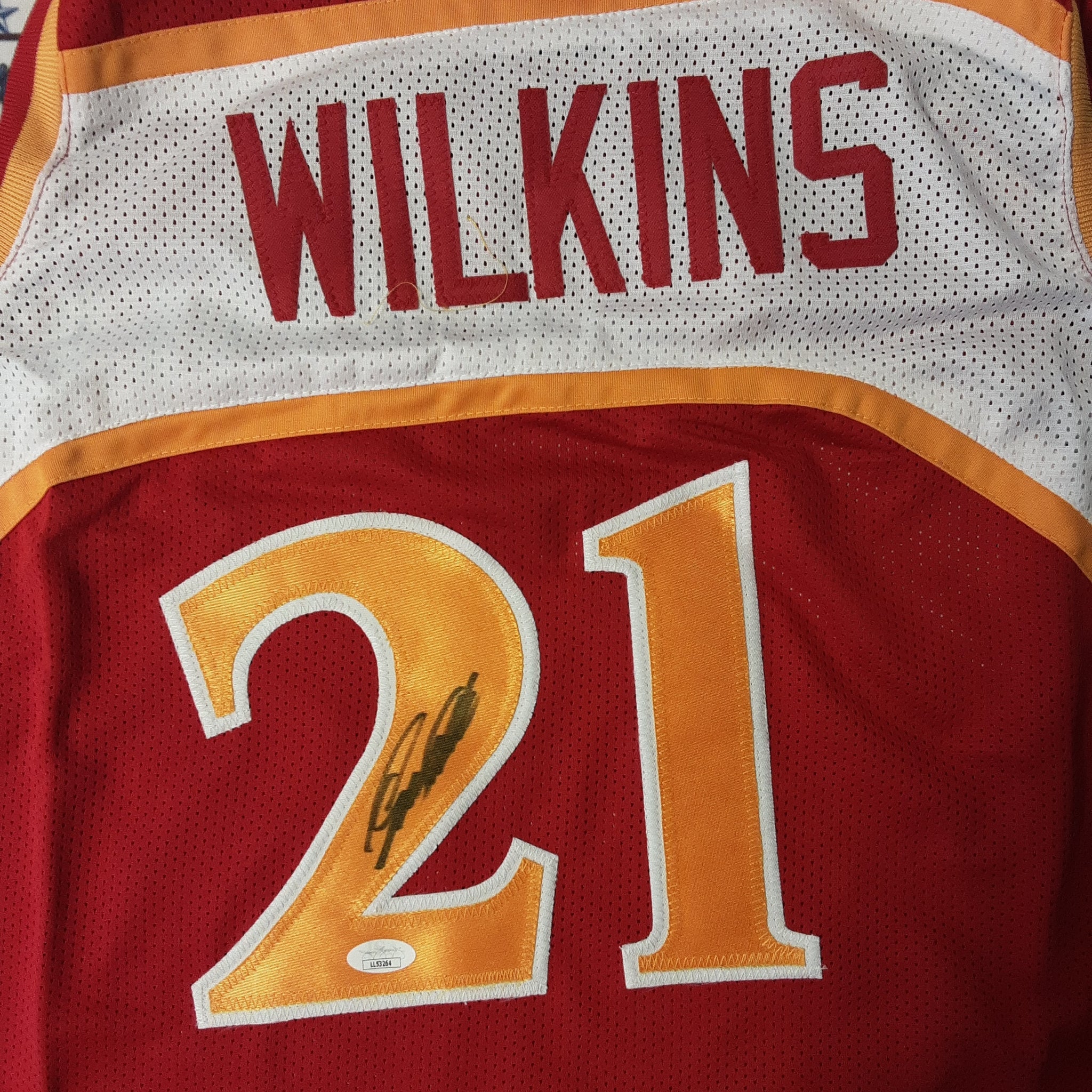 Dominique Wilkins Authentic Signed Pro Style Jersey Autographed JSA-