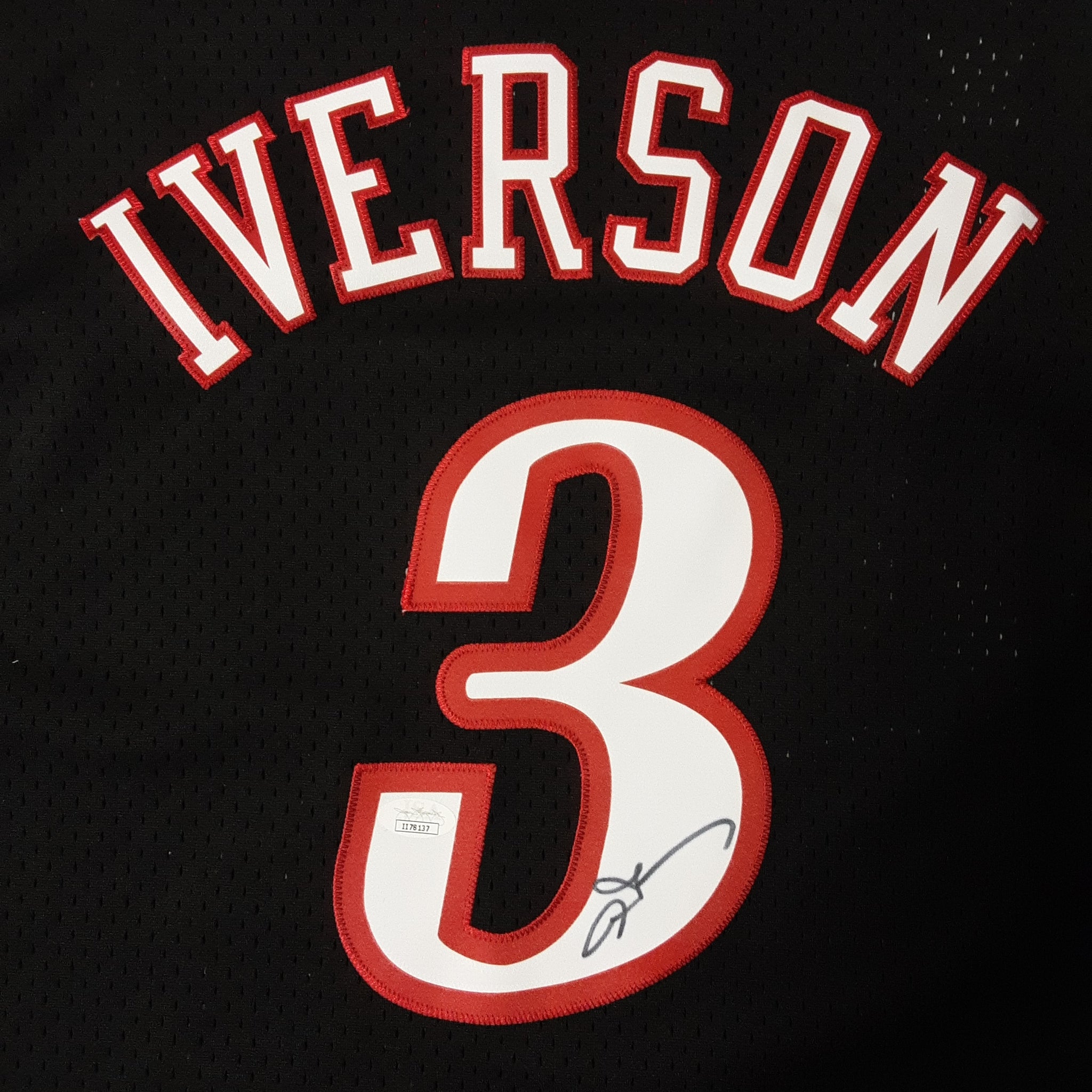 Allen Iverson Authentic Signed Pro Style Jersey Autographed JSA