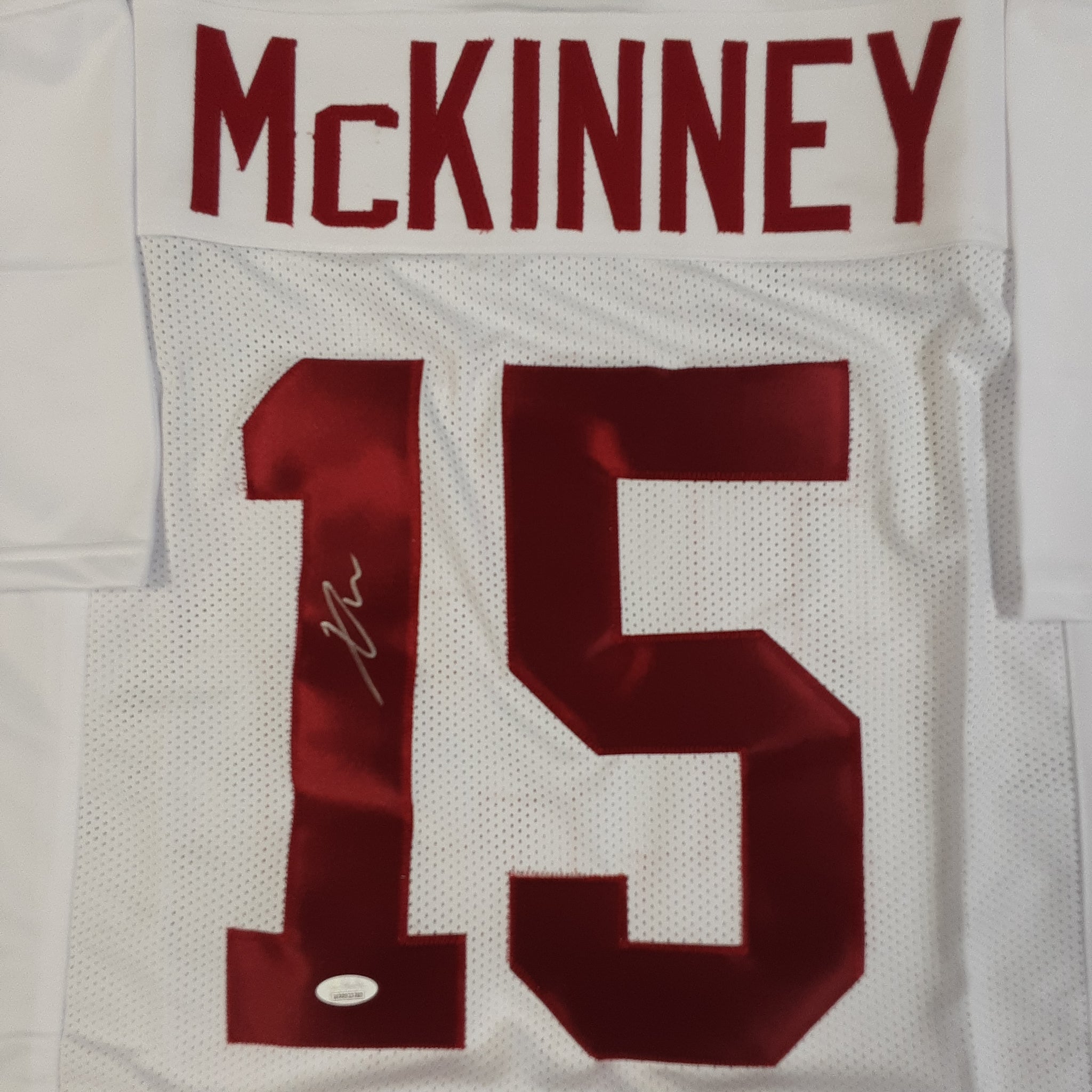 Xavier McKinney Authentic Signed Pro Style Jersey Autographed JSA-