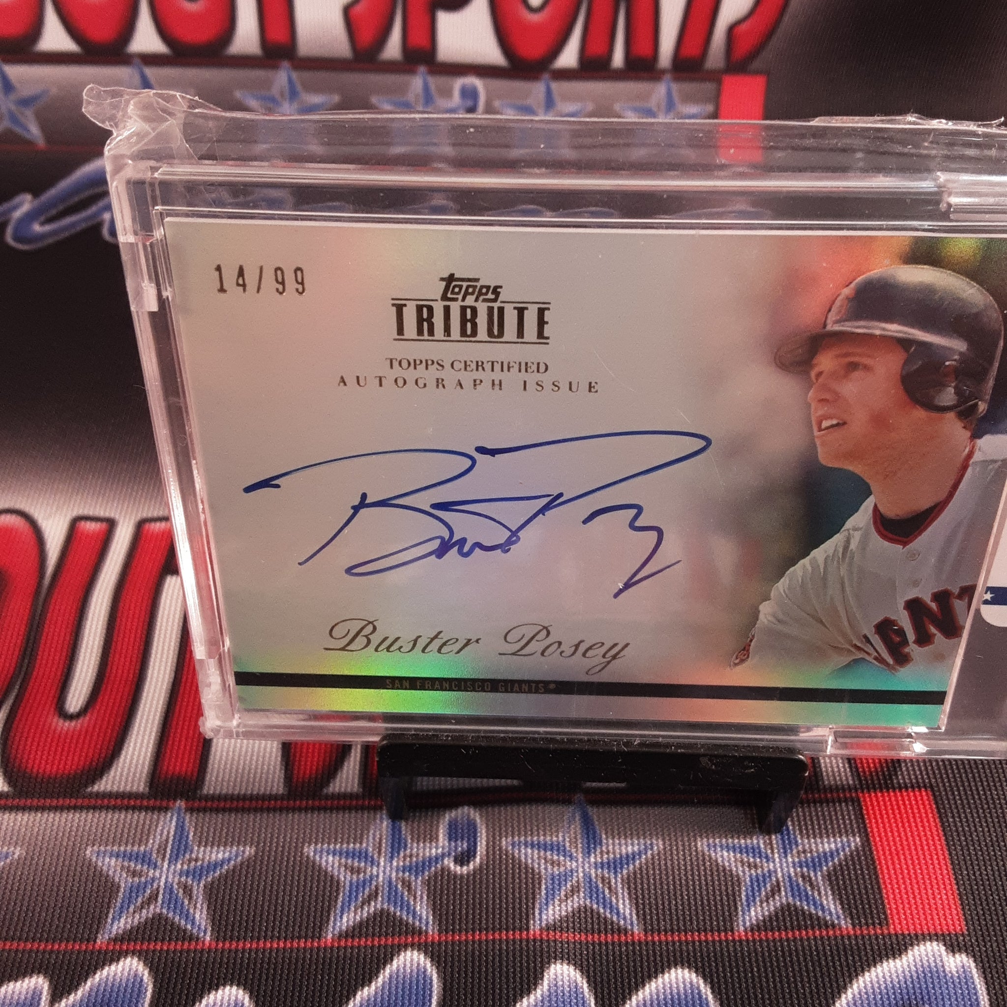2012 Topps Tribute Silver Refractor #TA-BP Buster Posey Auto/99