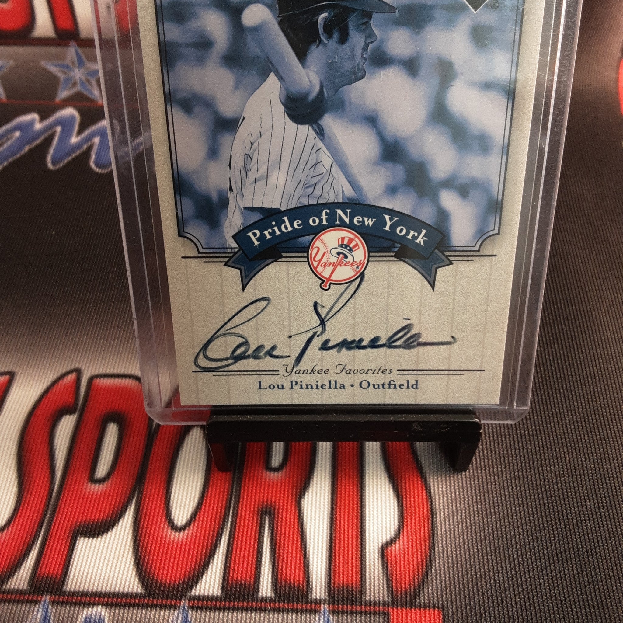 2003 Upper Deck Yankees Signature Series Card #PN-LP Lou Pinella