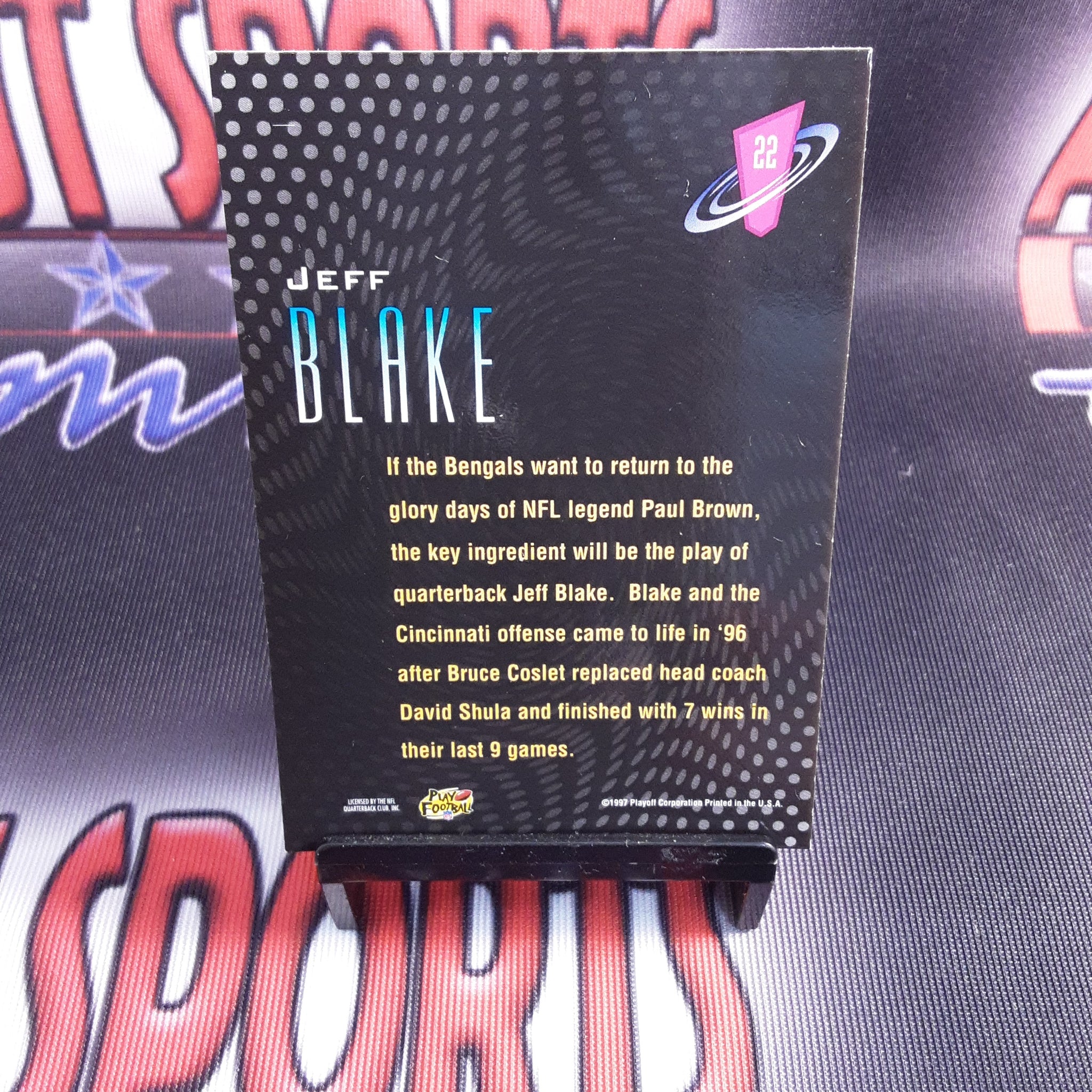 1997 Playoff Frenzy Card #22 Jeff Blake