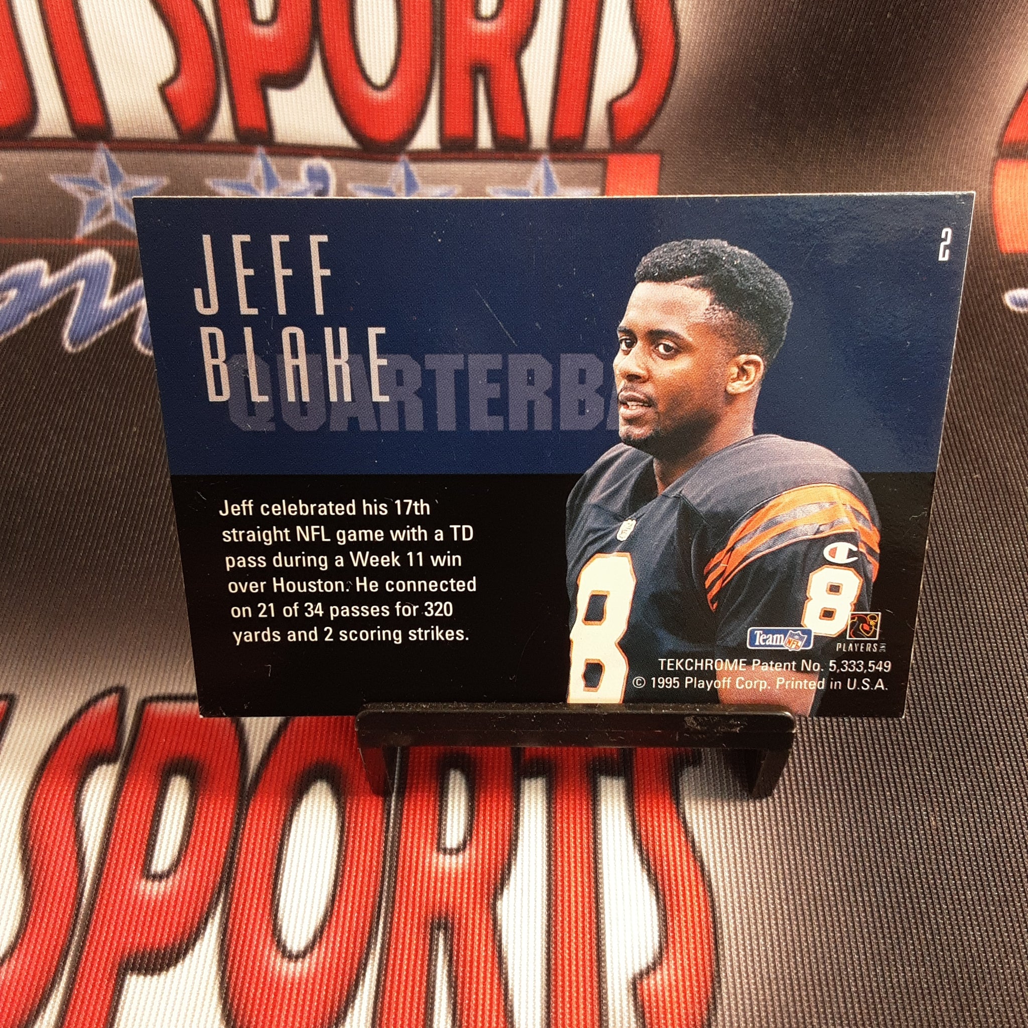 1995 Playoff Contenders Card #2 Jeff Blake
