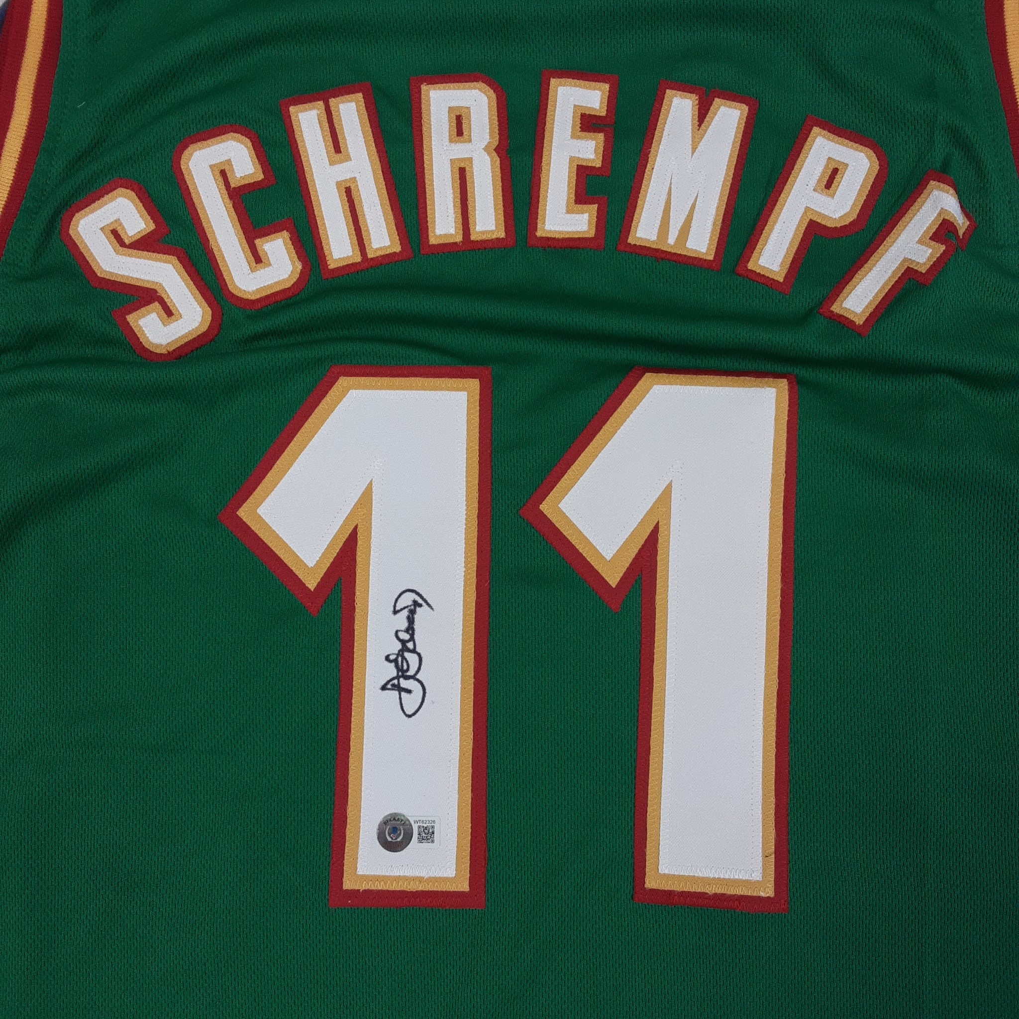 Detlef Schremph Authentic Signed Pro Style Jersey Autographed Beckett-