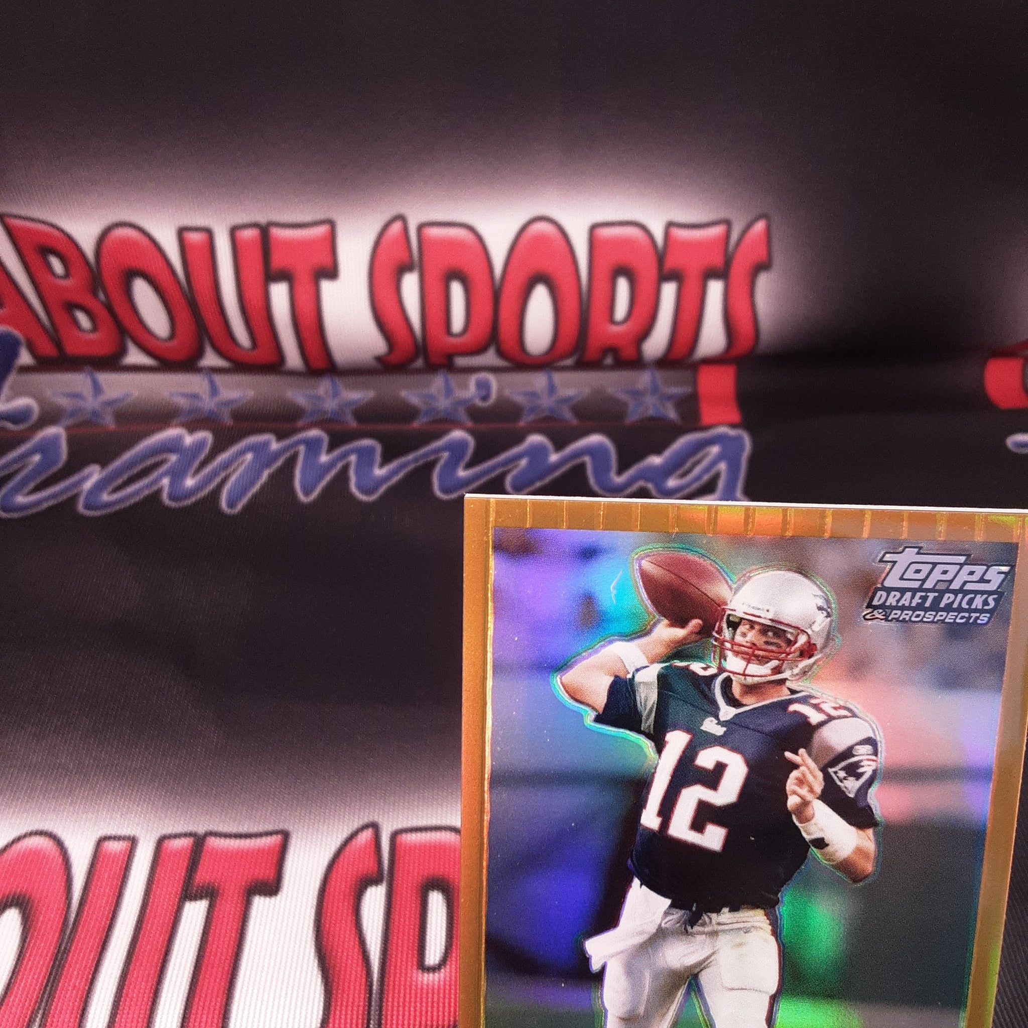 2004 Topps Draft Picks & Prospect Gold Refractor Card #53 Tom Brady