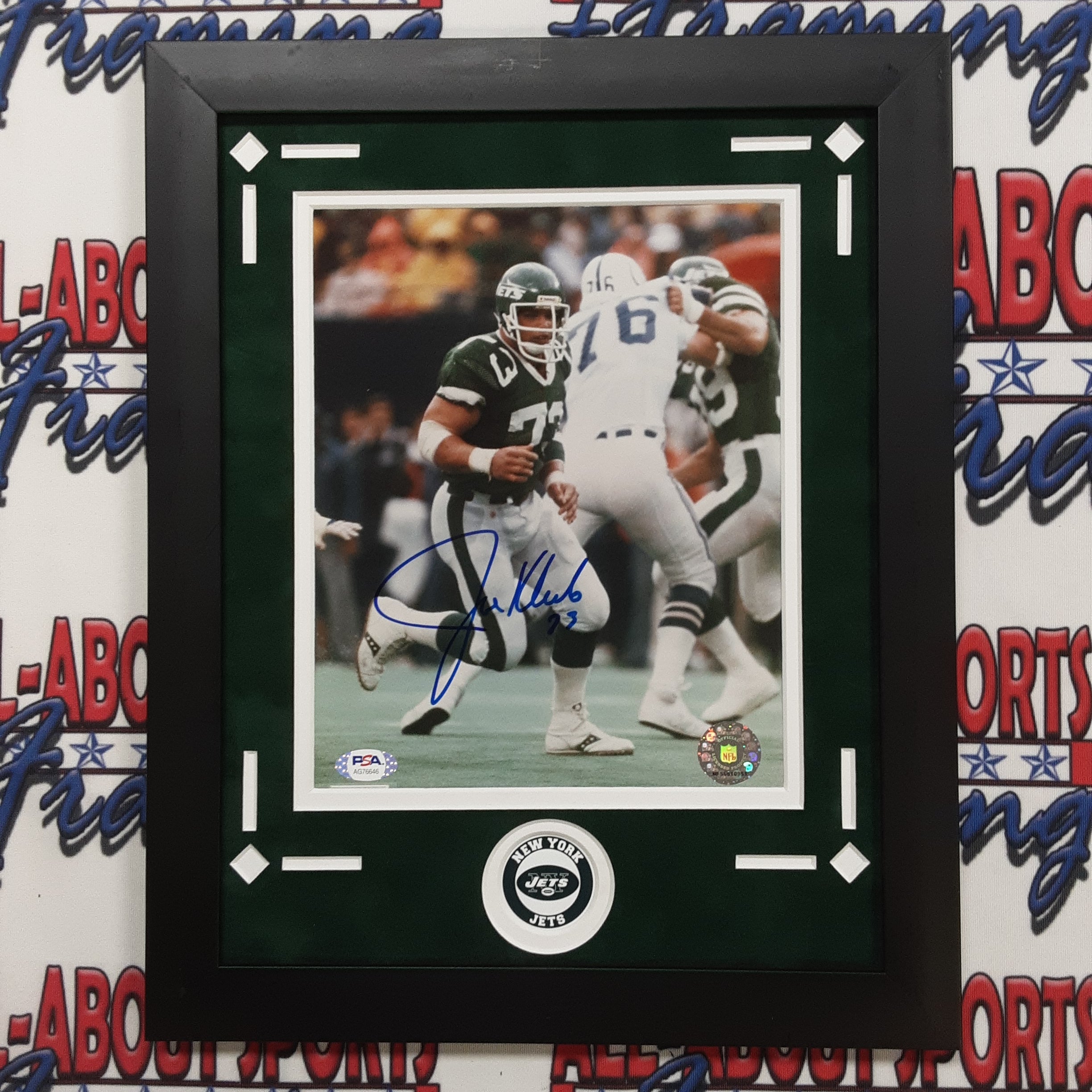 Joe Klecko Authentic Signed Framed 8x10 Photo Autographed PSA