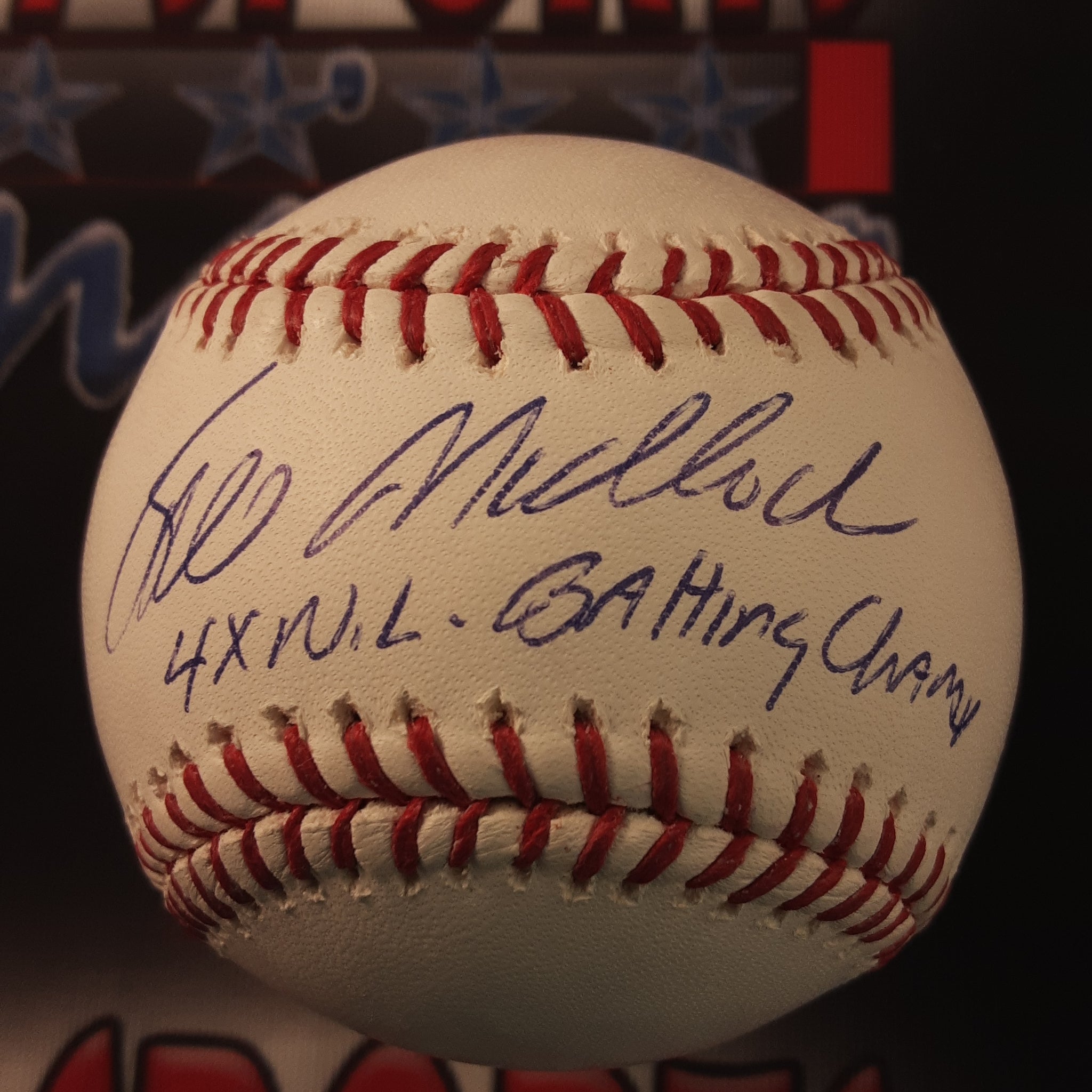 Bill Madlock Authentic Signed Baseball Autographed MAB.