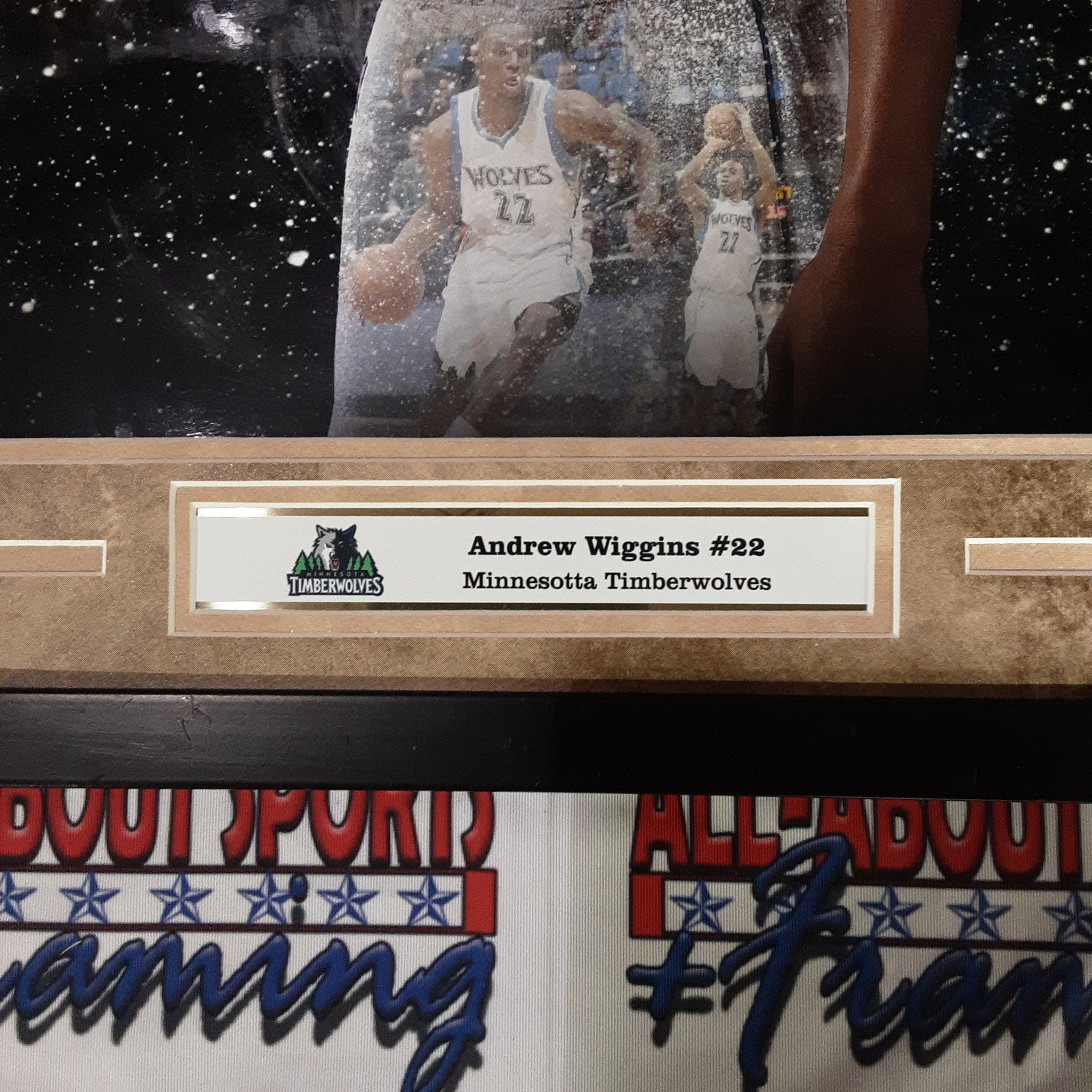 Andrew Wiggins Authentic Signed Framed 16x20 Photo Autographed JSA