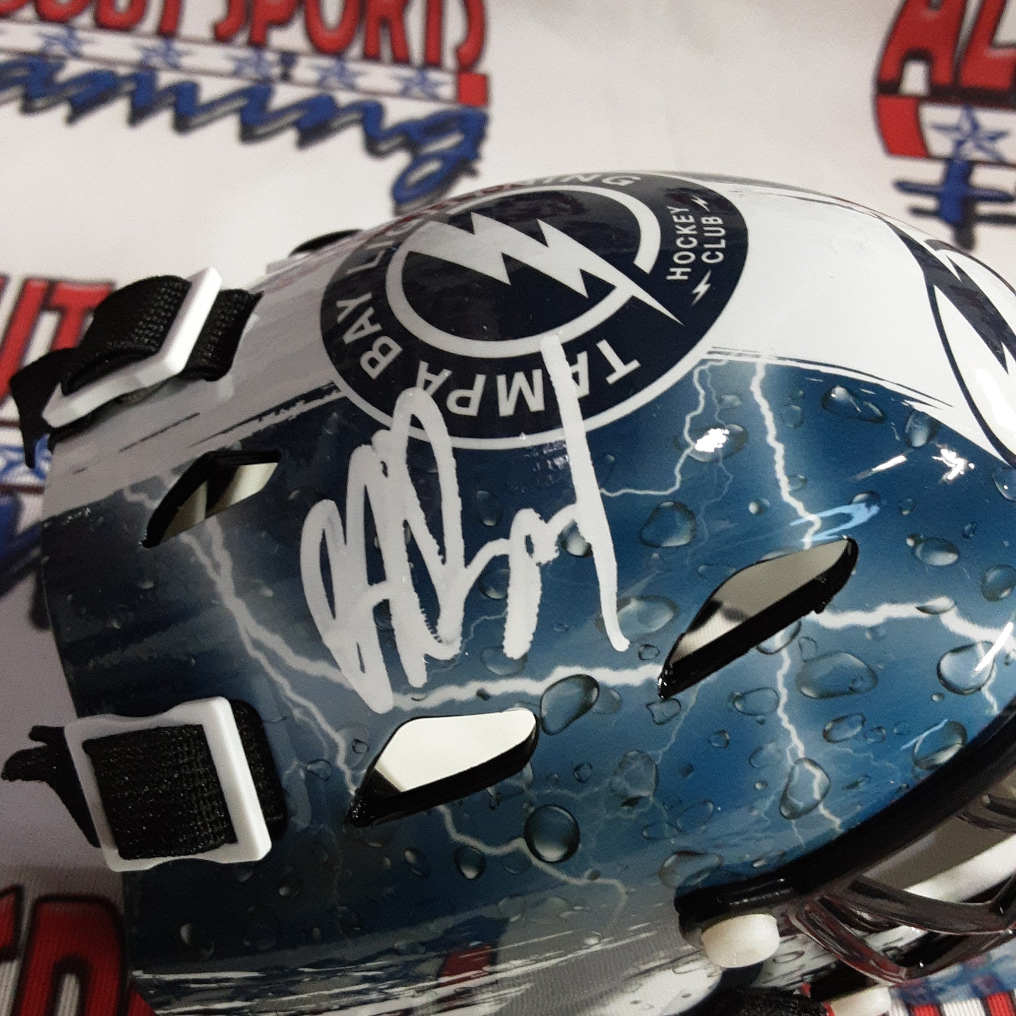 Andrei Vasilevskiy Authentic Signed autographed Mini Helmet JSA.