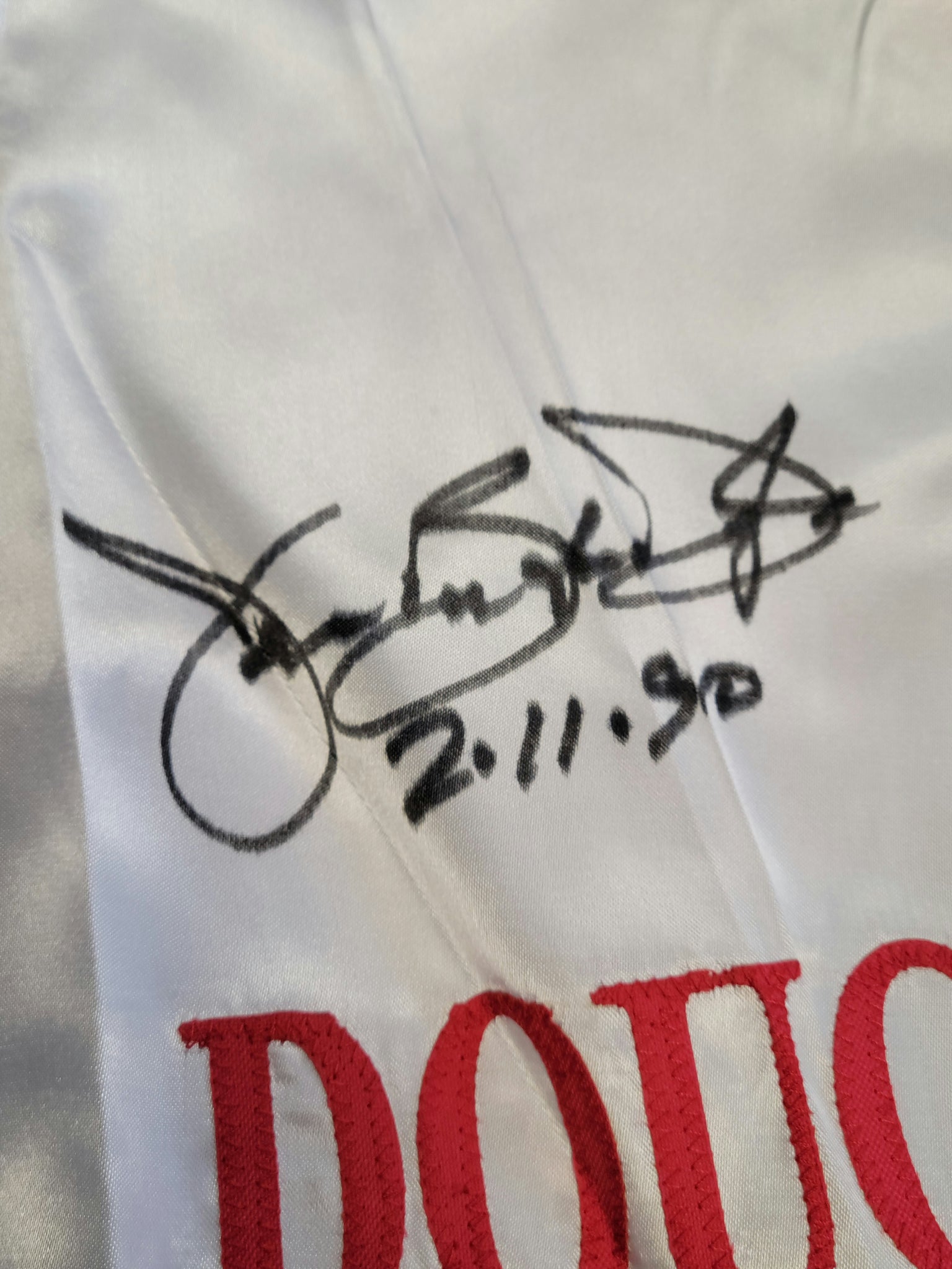 James "Buster" Douglas Authentic Signed Boxing Shorts Autographed JSA-