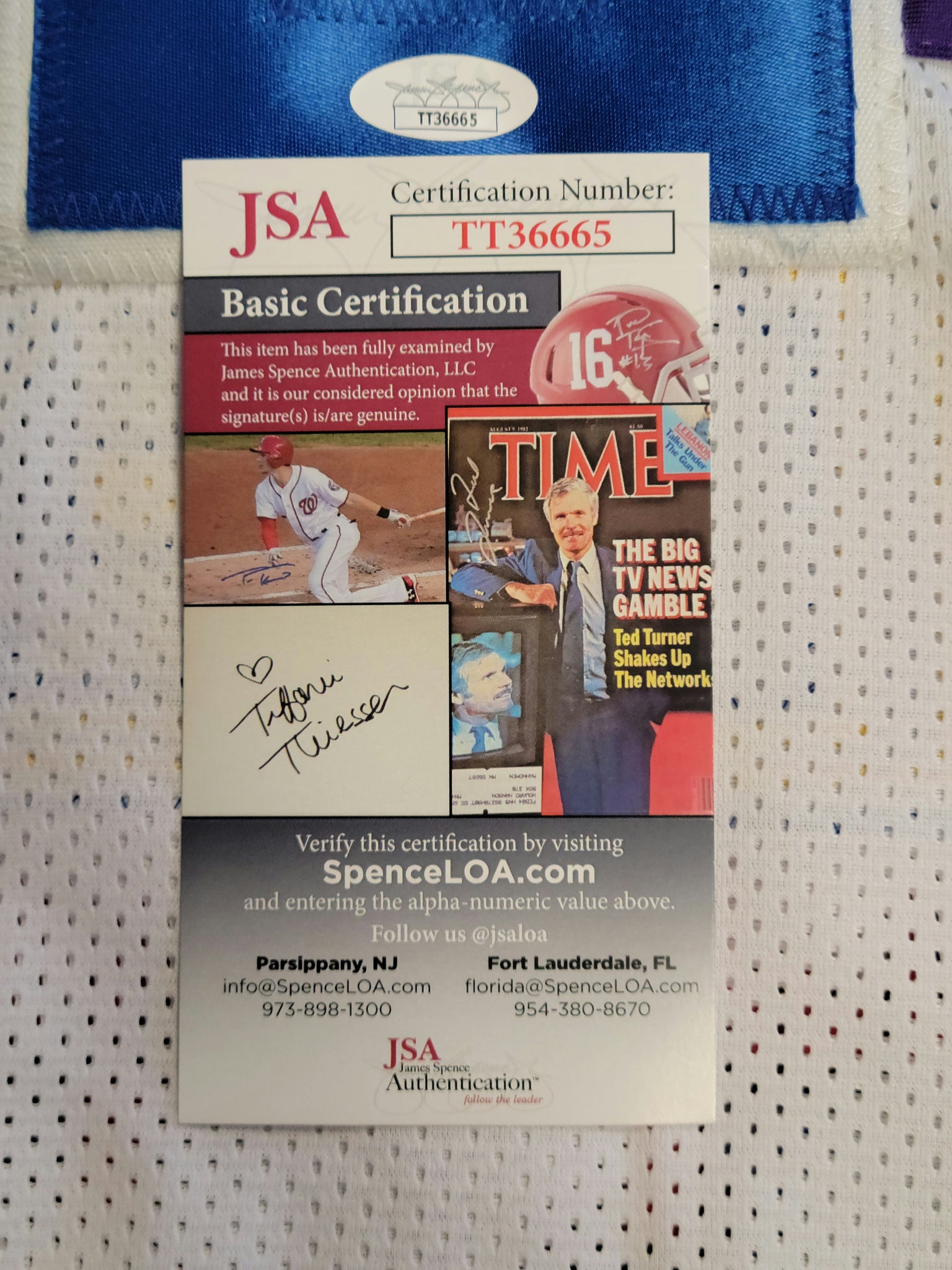 Alex English Authentic Signed Pro Style Jersey Autographed JSA-