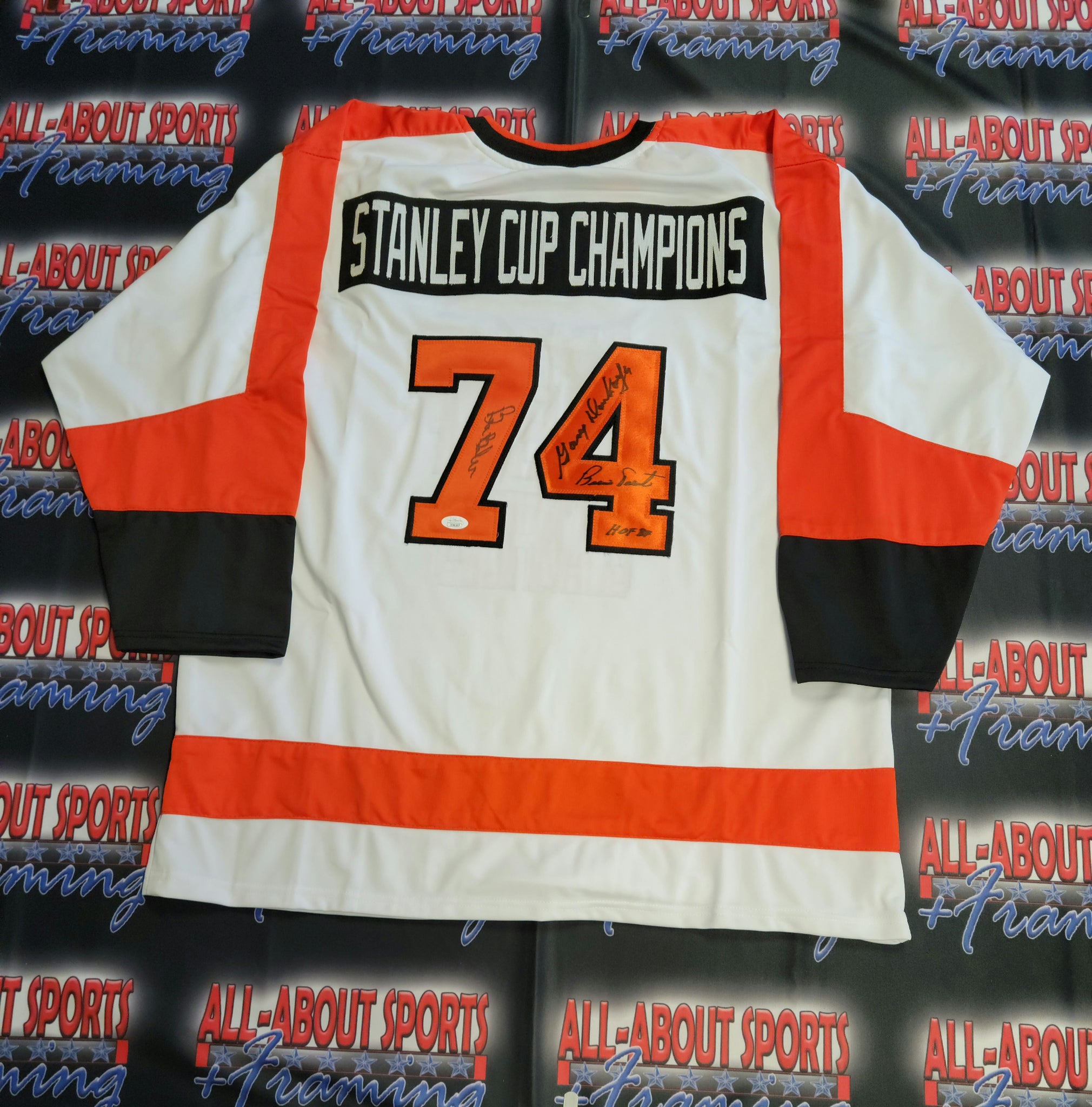 1974 Stanley Cup Champions Authentic Signed Pro Style Jersey Autographed JSA-