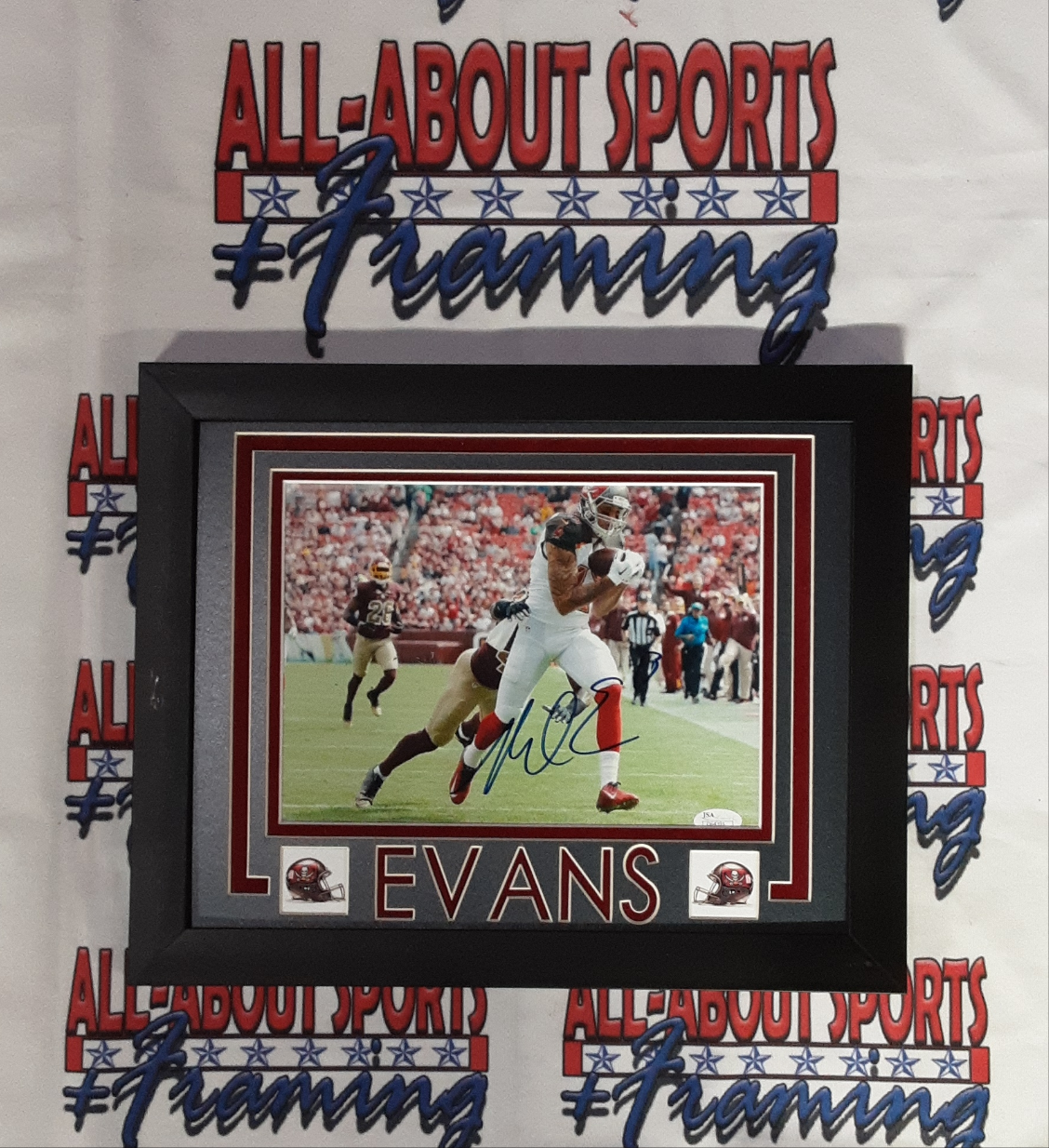 Mike Evans Framed Signed Jersey JSA Autographed Tampa Bay