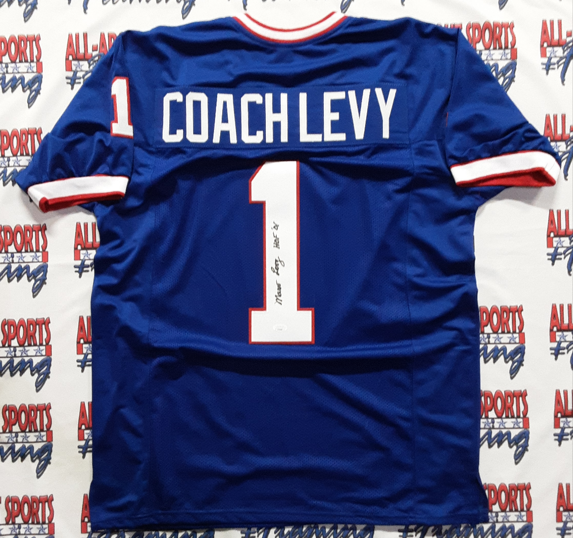 : Marv Levy Authentic Signed Pro Style Jersey Autographed JSA :  Everything Else