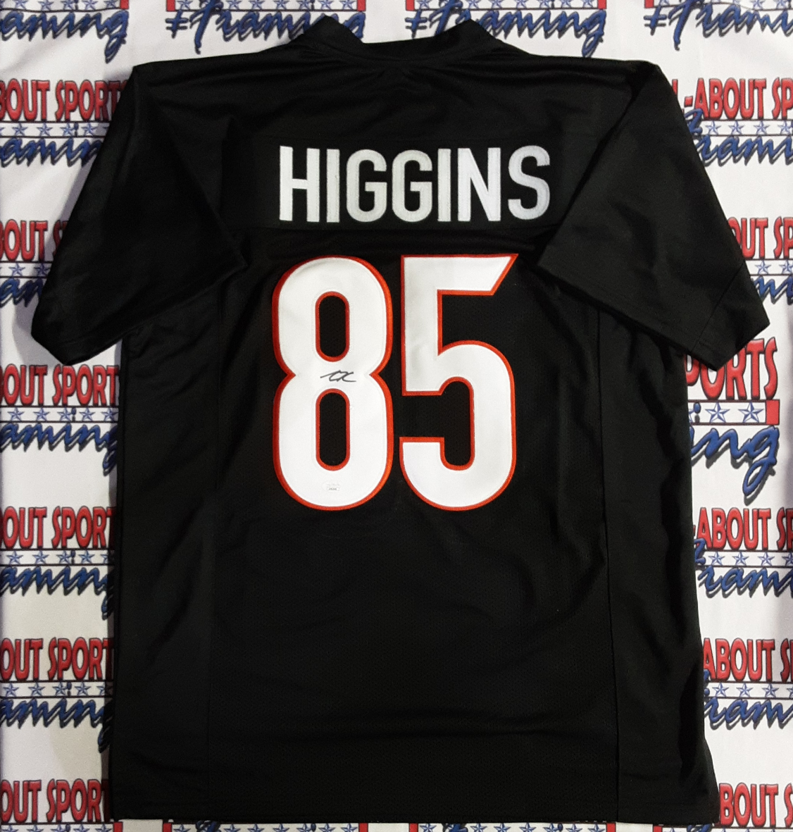 Tee Higgins Signed Bengals Logo Football (JSA)