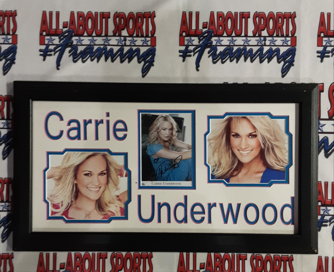 Carrie Underwood Authentic Signed Small Photo Framed Collage Autograph