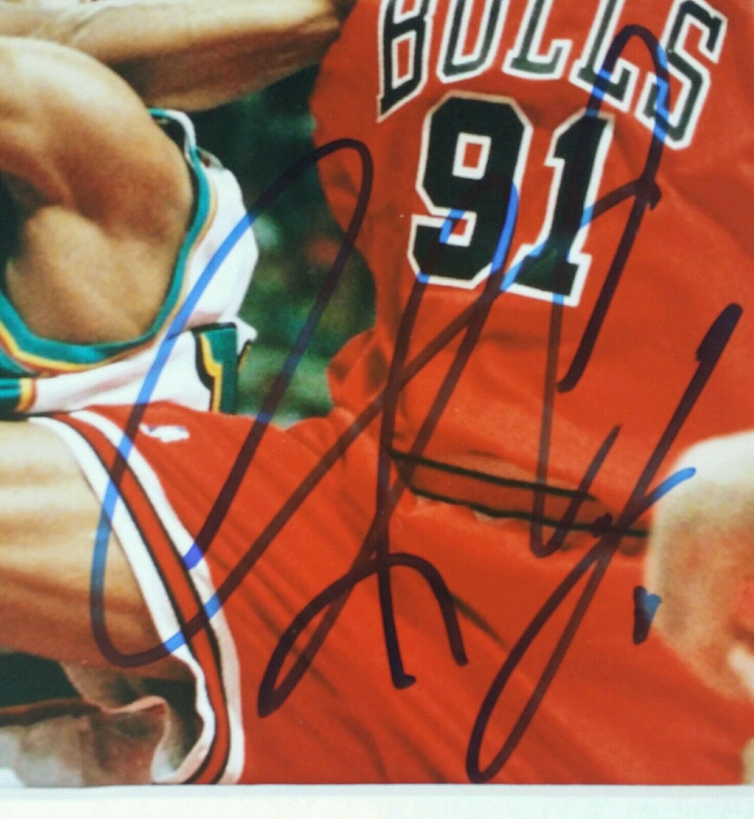 Dennis Rodman Authentic Signed Framed 8x10 Photo Autographed PSA