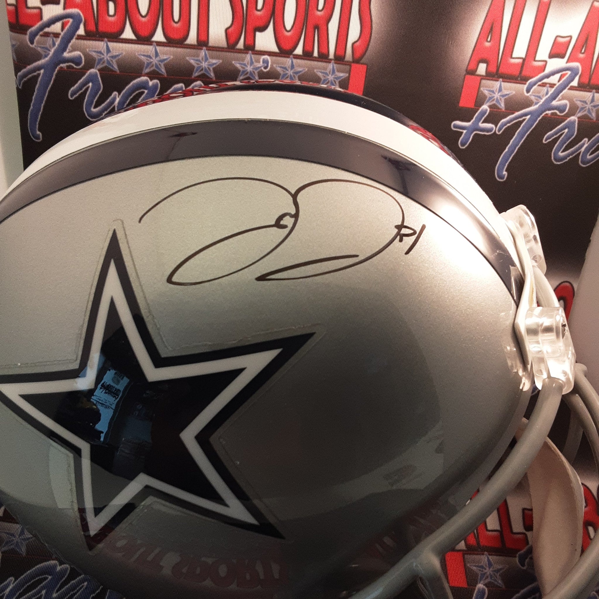 Trevon Diggs Signed Autographed Full-size Replica Helmet JSA-