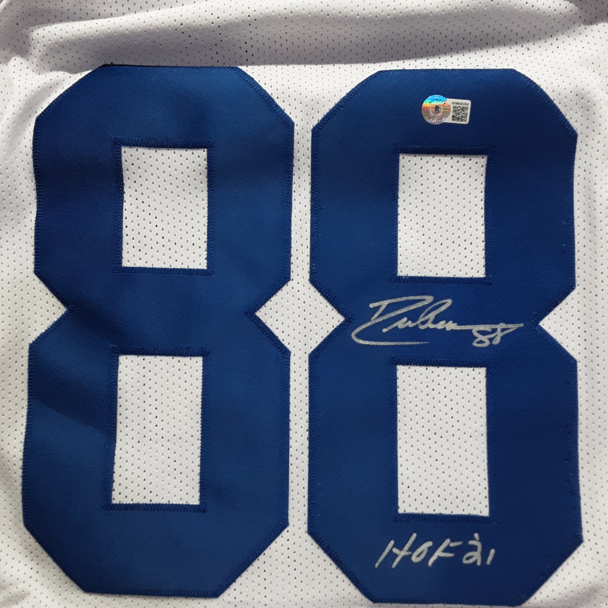 Drew Pearson Authentic Signed Pro Style Jersey Autographed with Inscription Beckett R1