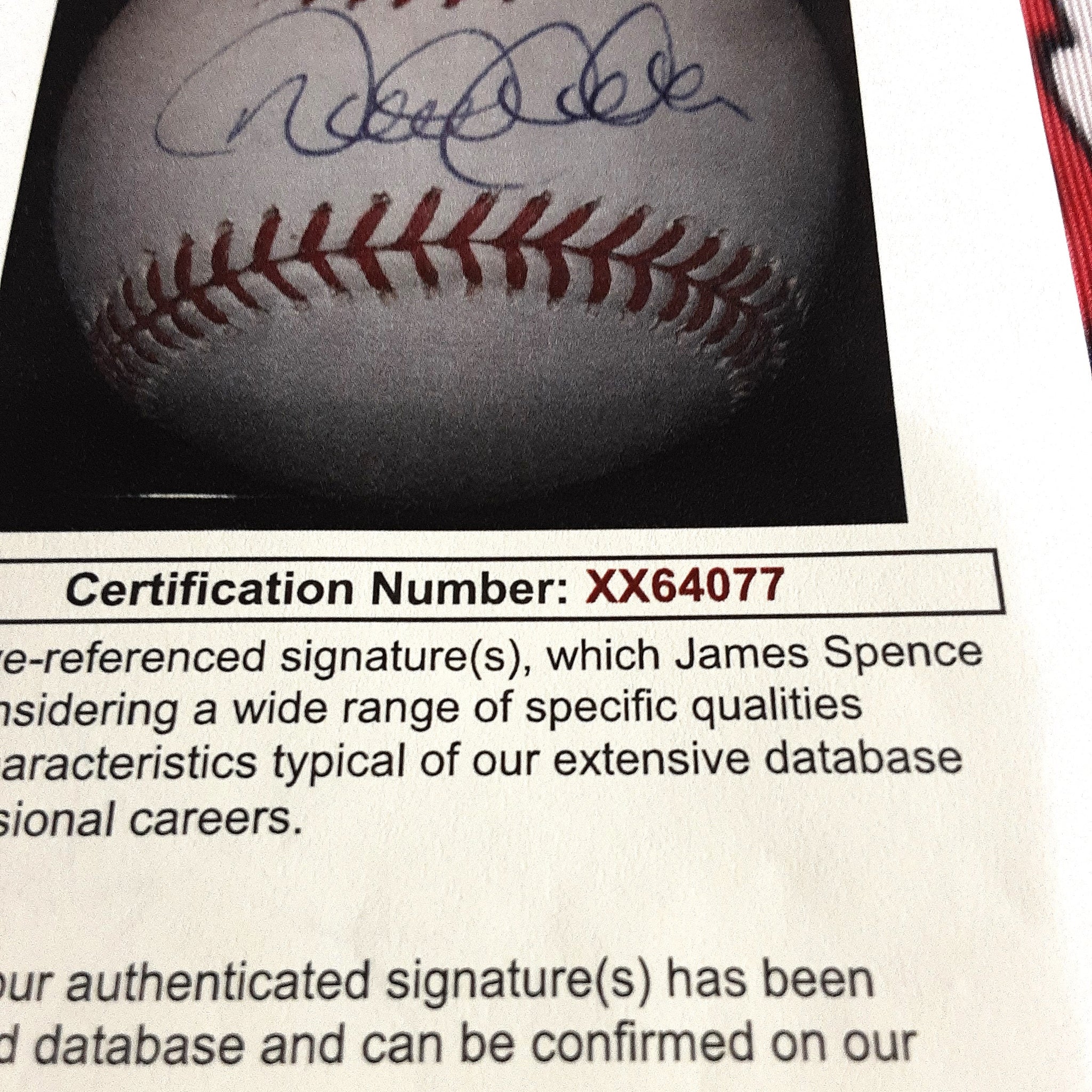 Derek Jeter Authentic Signed Baseball Autographed JSA LOA-
