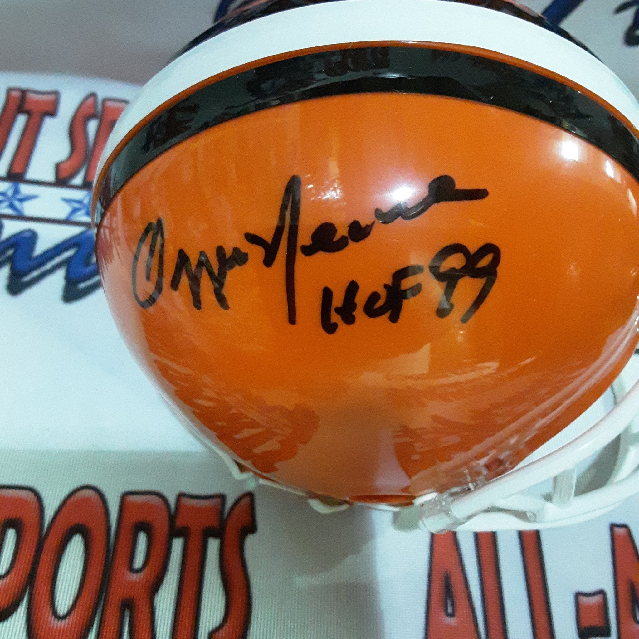 Garrison Hearst Authentic Signed Autographed Mini Helmet JSA.