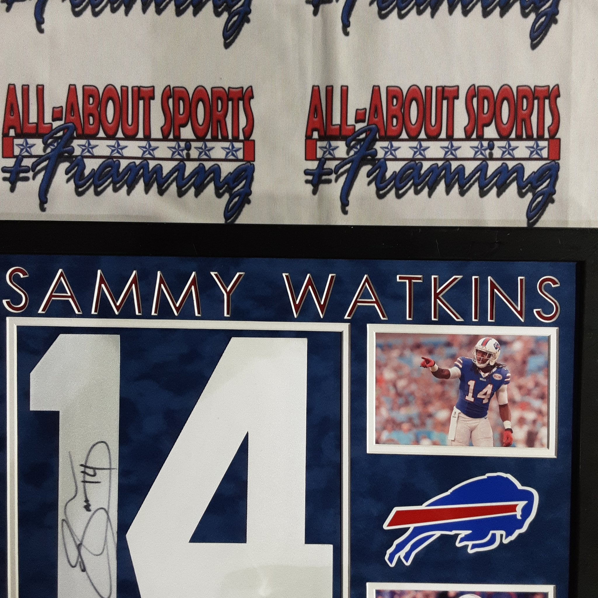 Sammy Watkins Authentic Signed Framed Jersey Number Autographed JSA