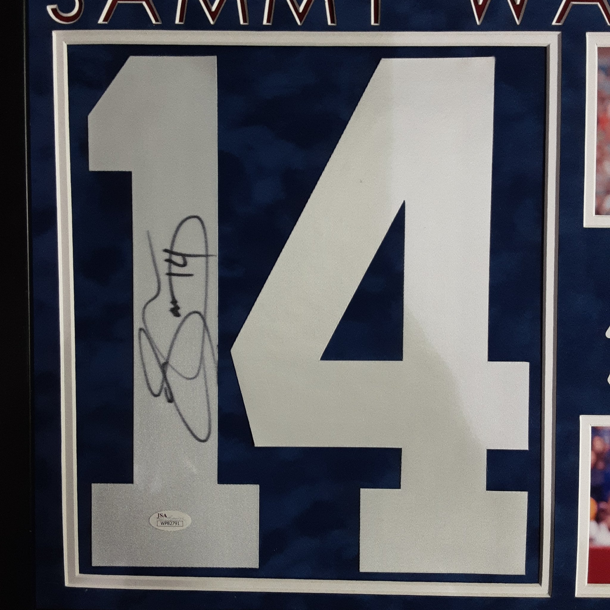 Sammy Watkins Authentic Signed Framed Jersey Number Autographed JSA