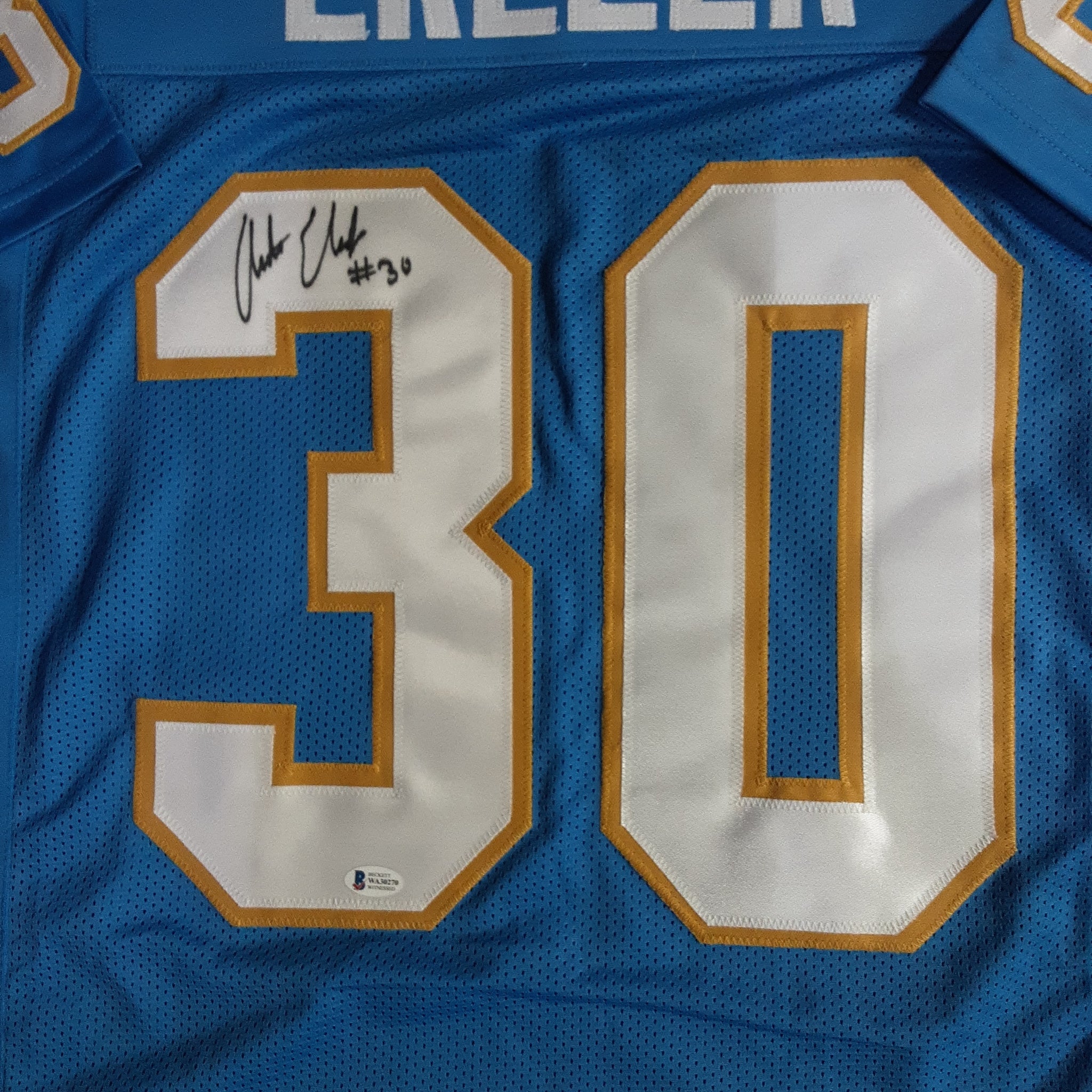 Austin Ekeler Authentic Signed Pro Style Jersey Autographed Beckett-