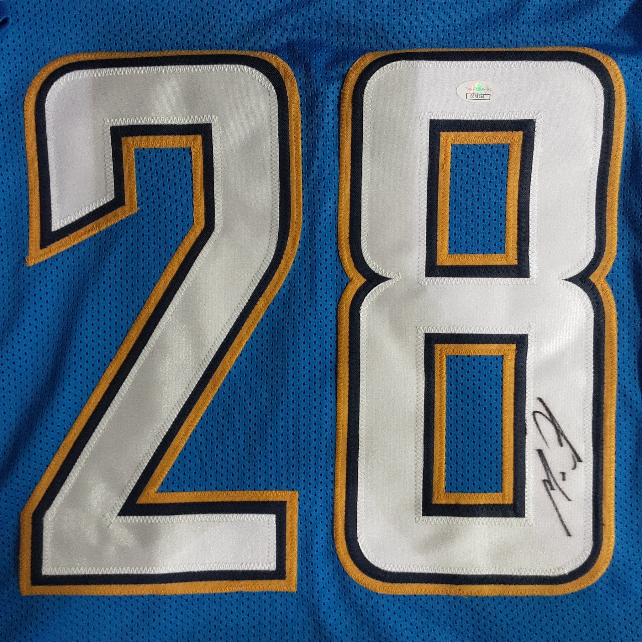 Melvin Gordon Authentic Signed Pro Style Jersey Autographed JSA-