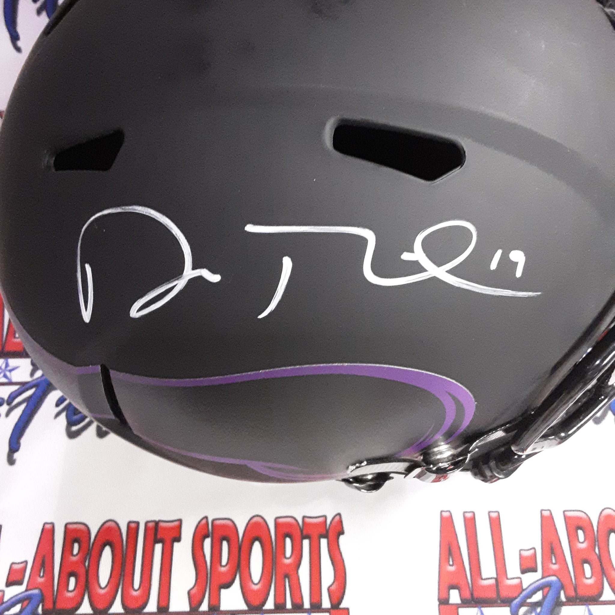 Adam Thielen Authentic Signed Autographed Full-size Replica Helmet Fanatics.