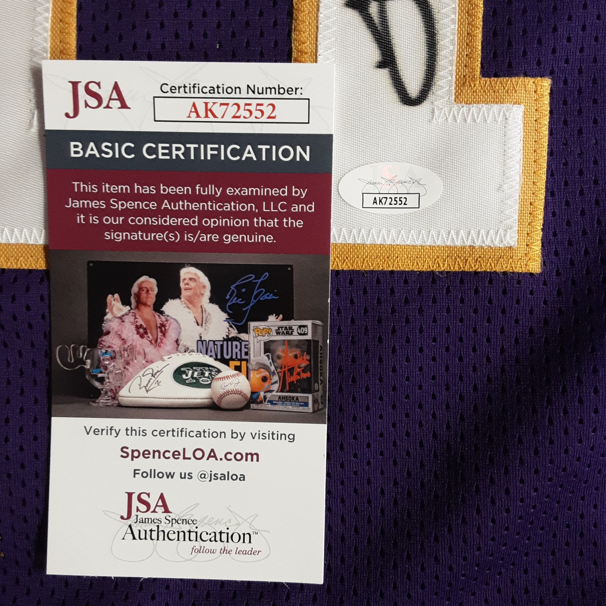 Glen Rice Authentic Signed Pro Style Jersey Autographed JSA-