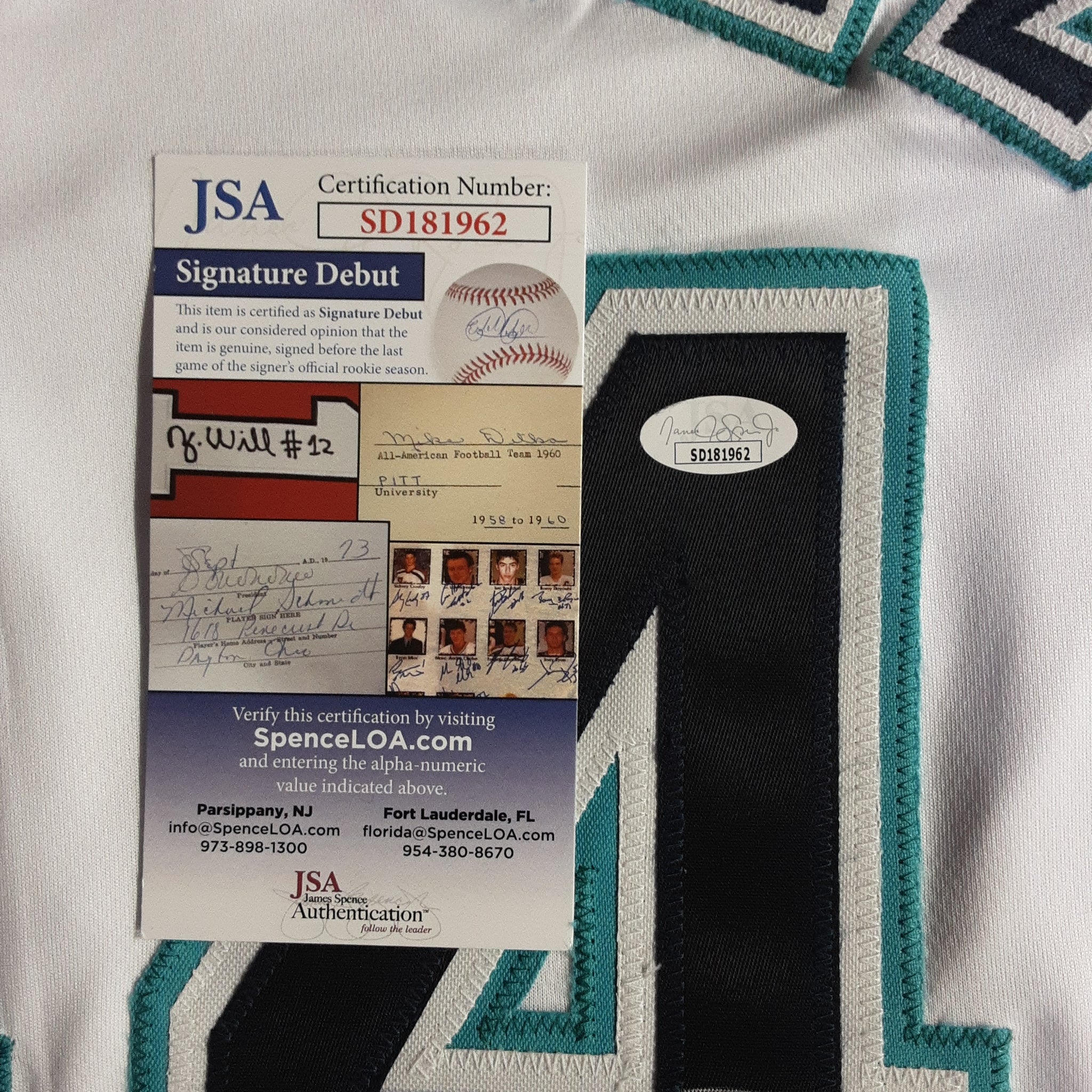 Julio Rodriguez Authentic Signed Pro Style Jersey Autographed JSA