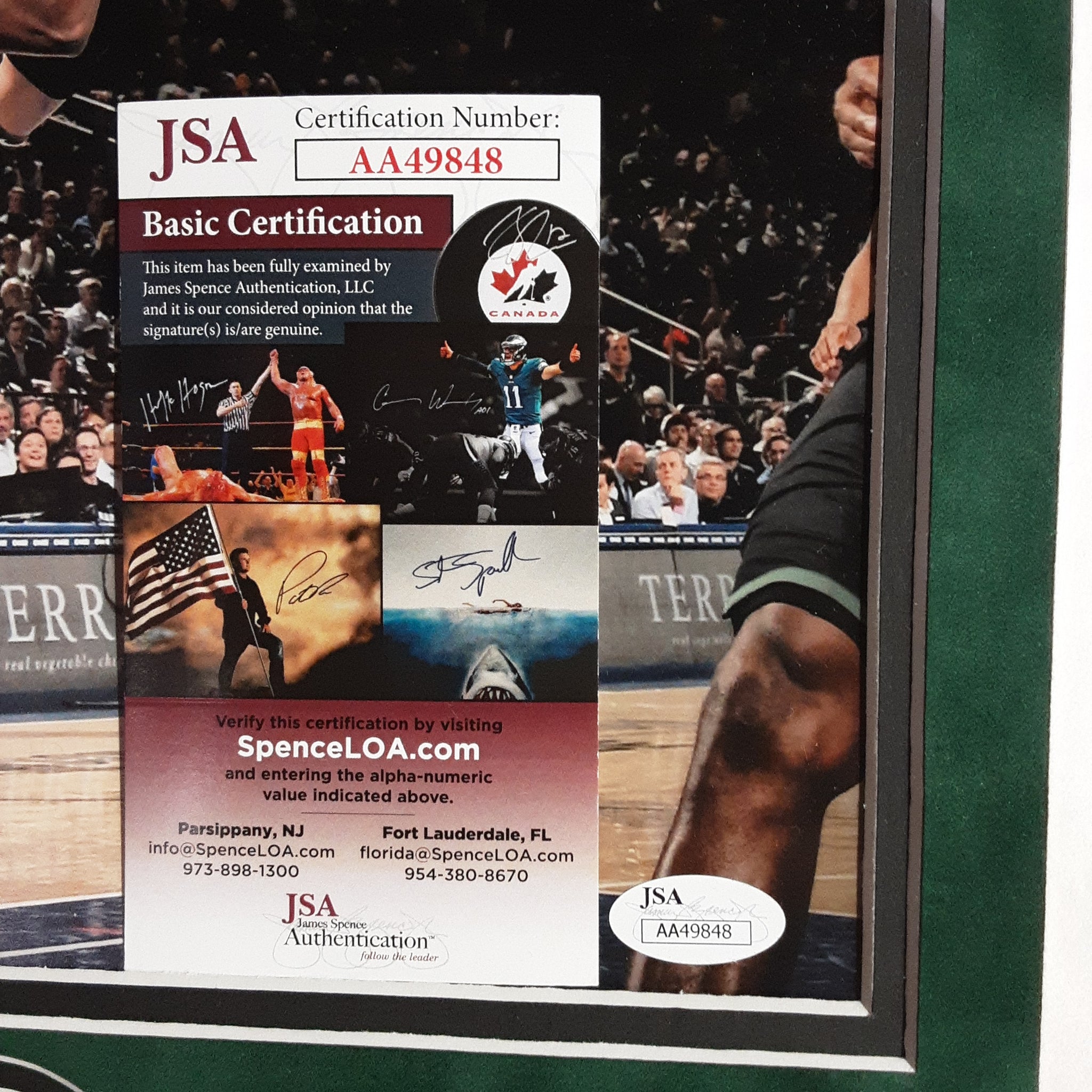 Giannis Antetokounmpo Signed Framed 11x14 Photo Autographed JSA