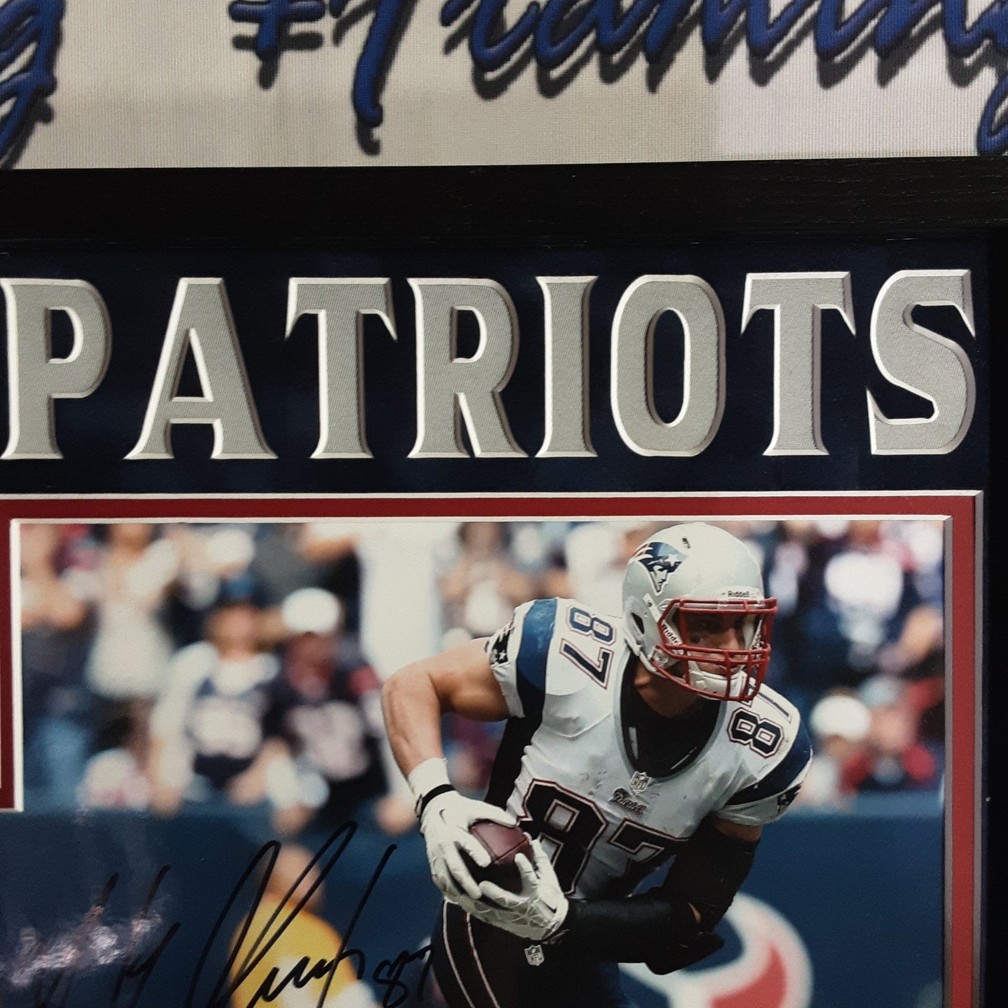 Rob Gronkowski Authentic Signed Framed 11x14 Photo Autographed JSA-