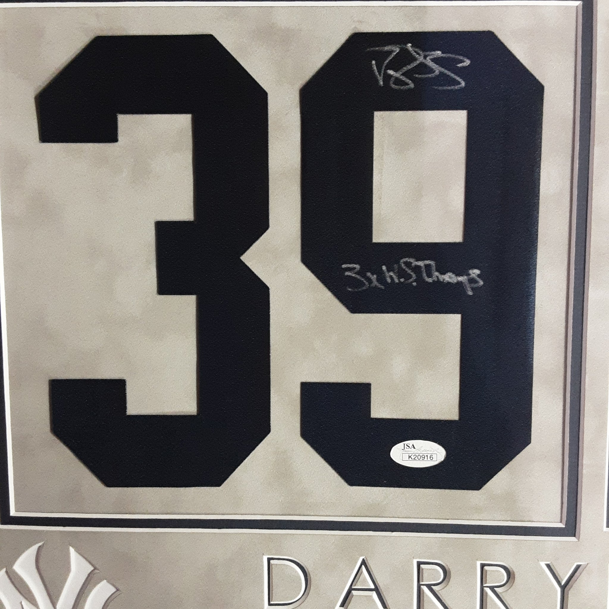 Darryl Strawberry Authentic Signed Number Framed 16x20 Collage Autographed JSA