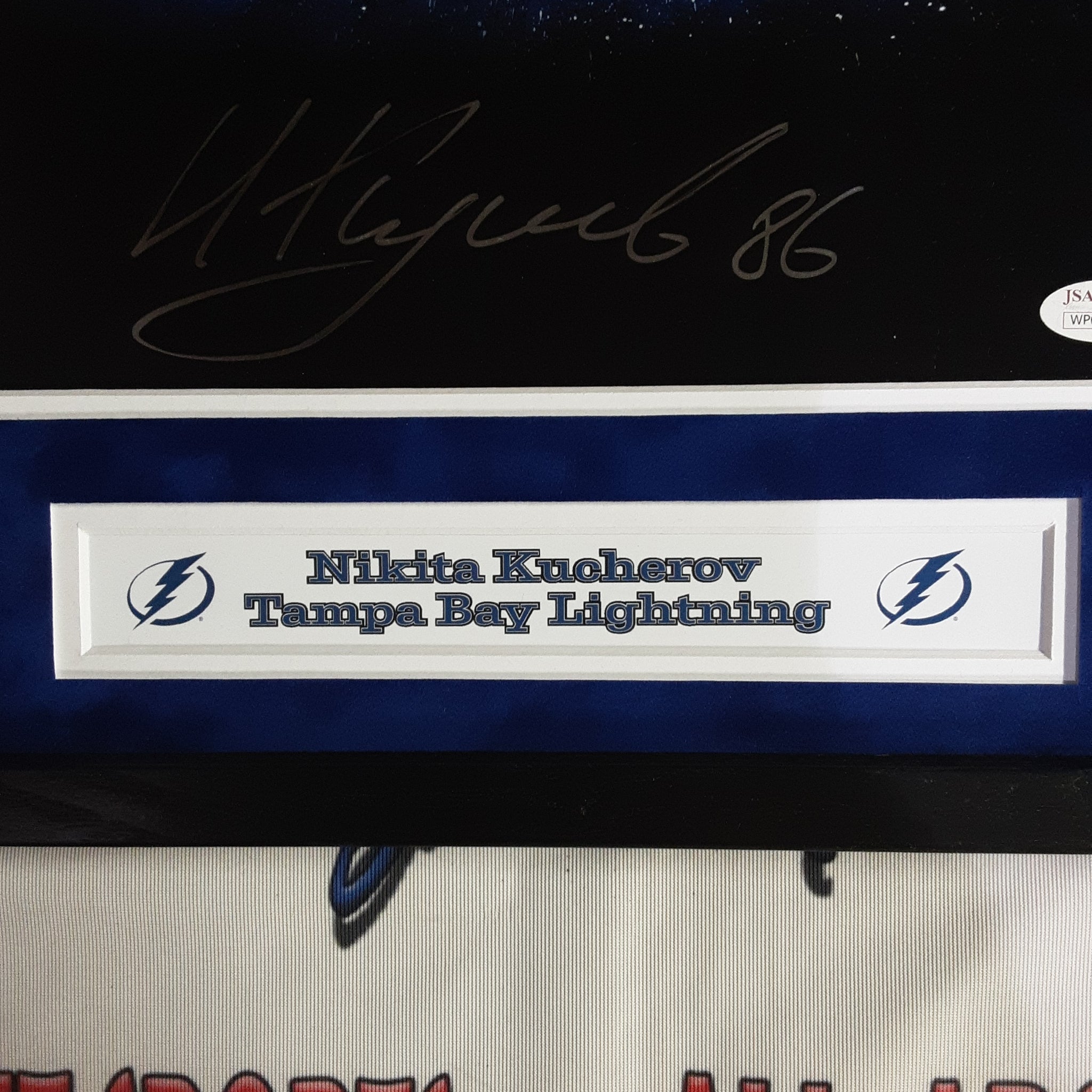 Nikita Kucherov Signed Framed 11x14 Photo Autographed JSA